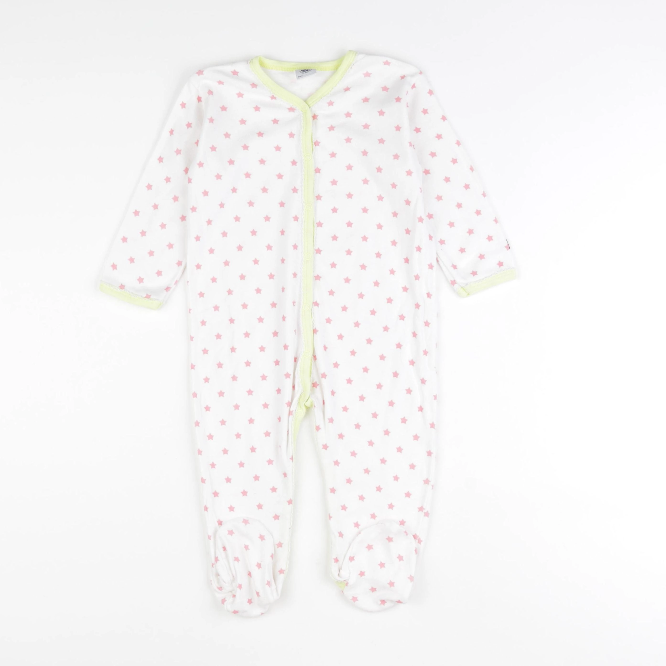 Petit Bateau - pyjama coton blanc - 18 mois