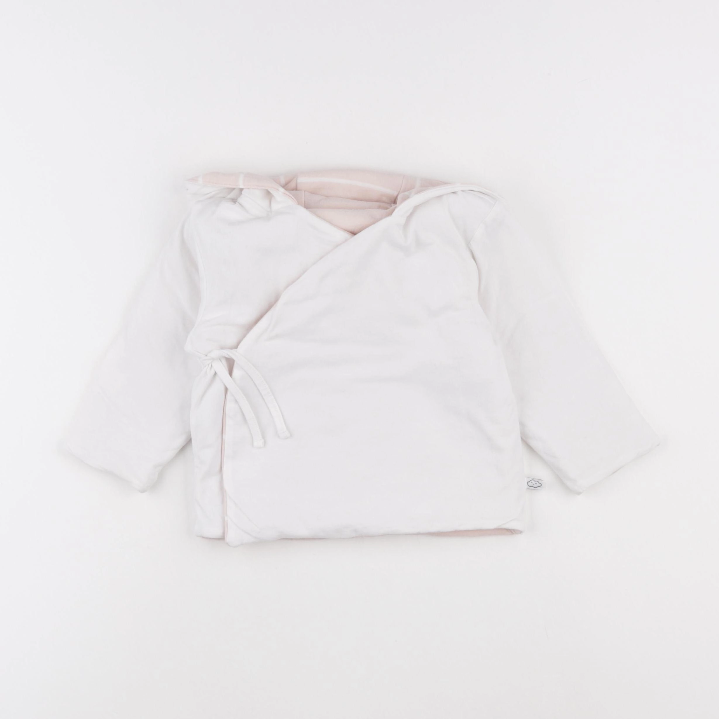 Vertbaudet - veste blanc, rose - 12 mois