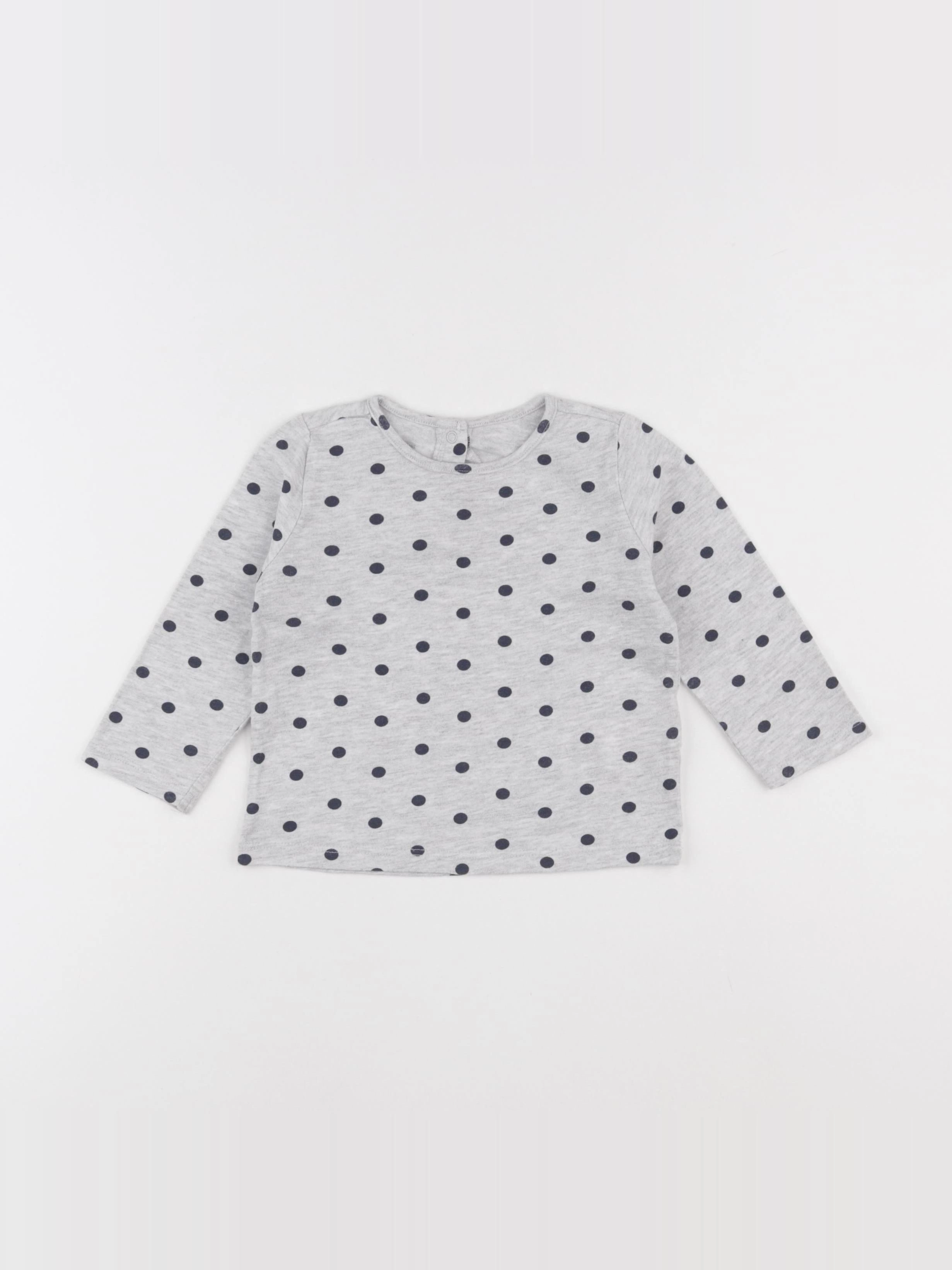 Vertbaudet - tee-shirt gris - 18 mois