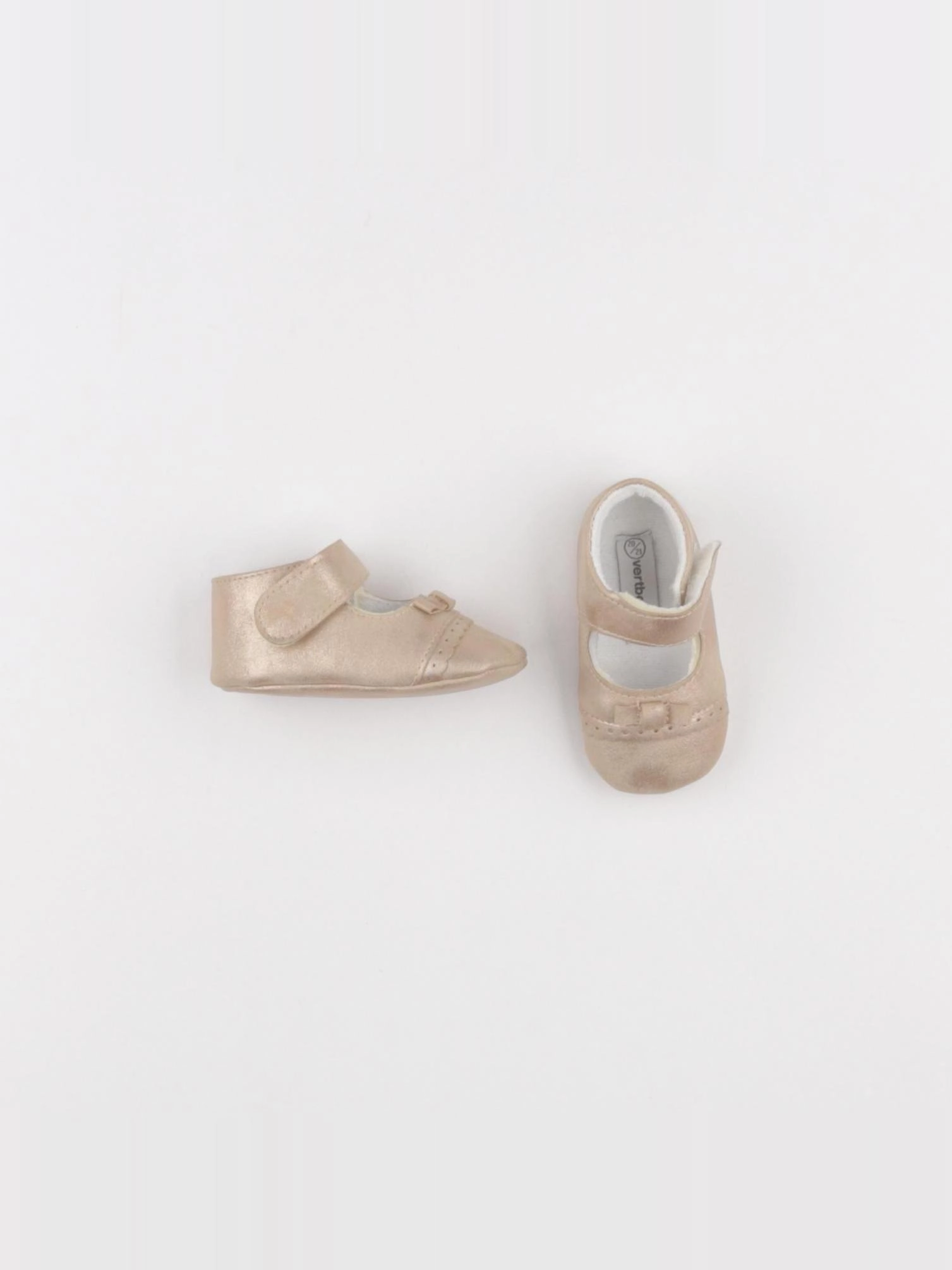 Vertbaudet - chaussons or - pointure 20/21