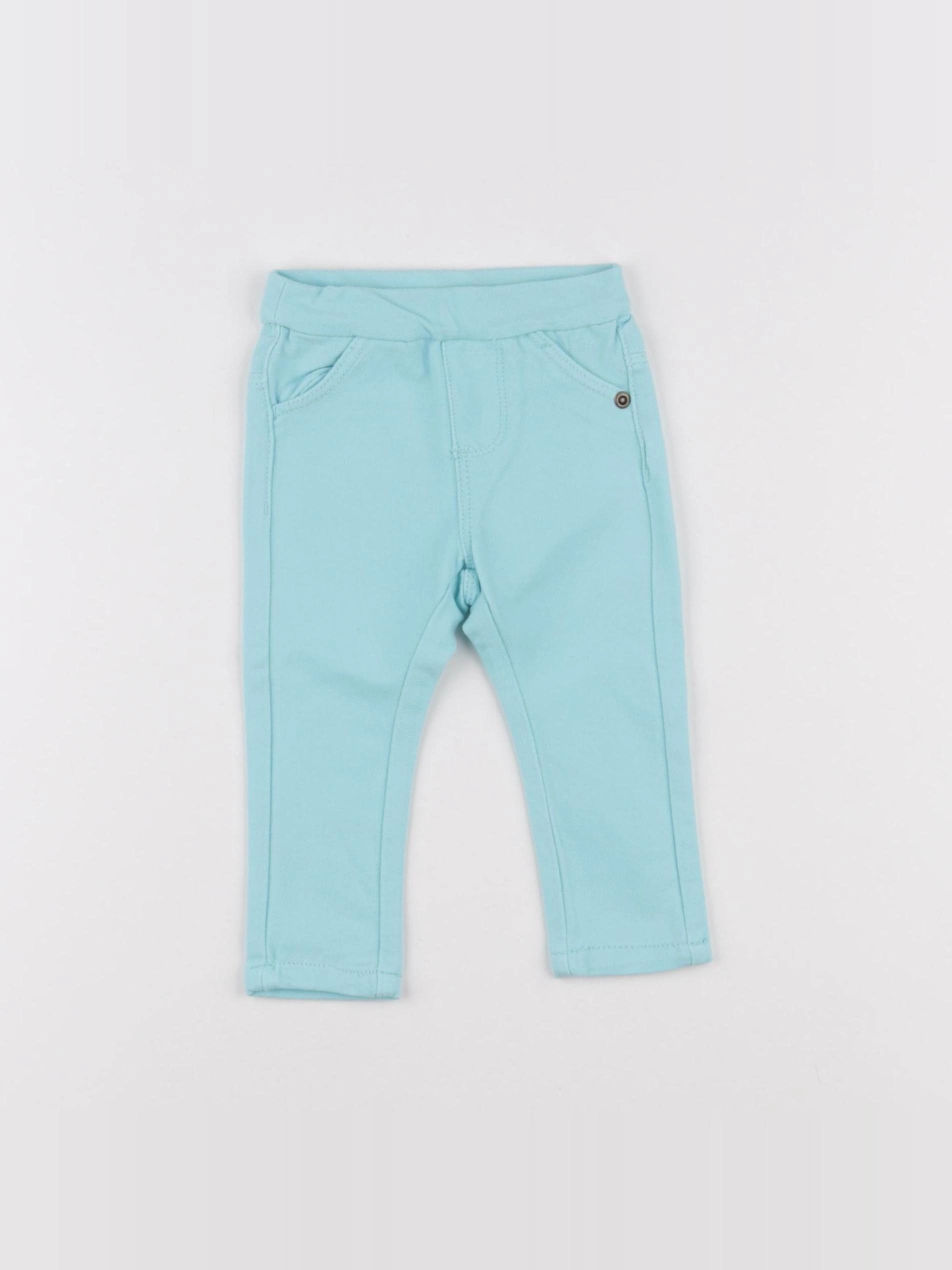 Vertbaudet - jegging bleu - 3/6 mois