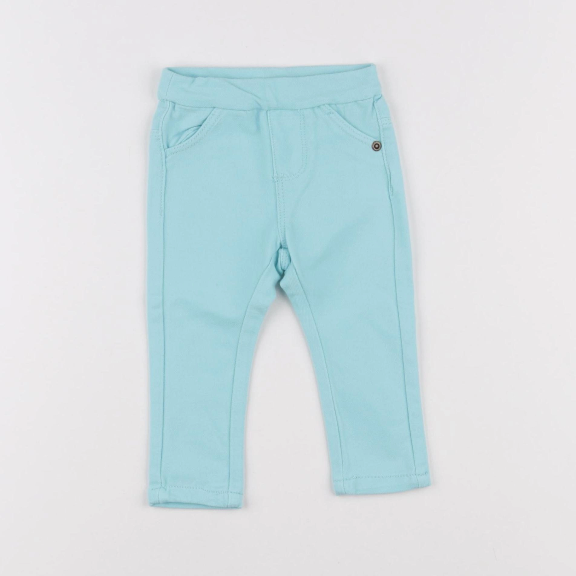 Vertbaudet - jegging bleu - 3/6 mois