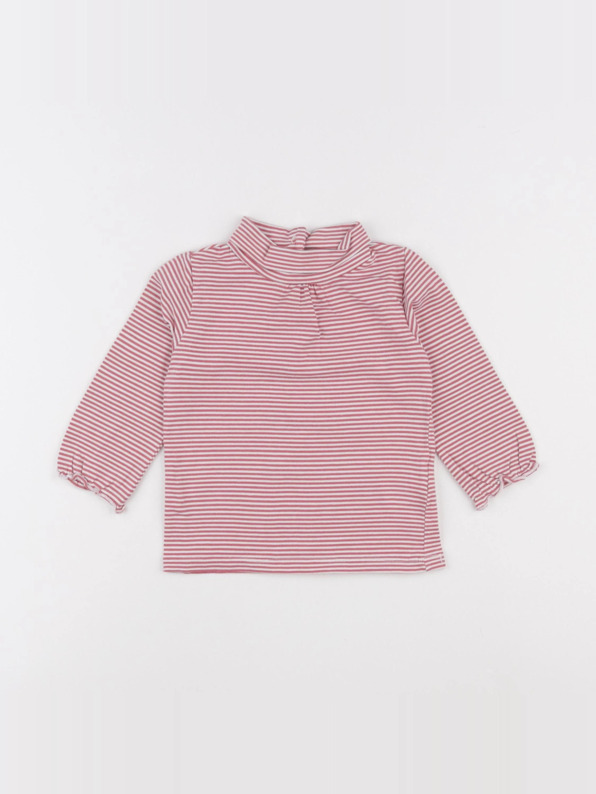 Vertbaudet - sous-pull rose - 18 mois