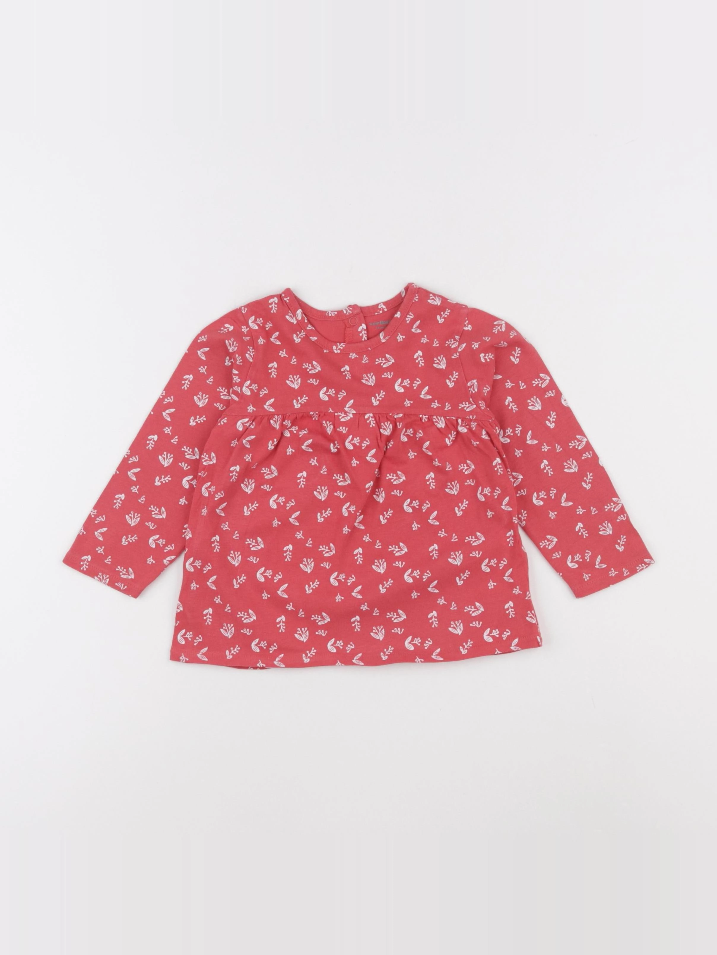Vertbaudet - tee-shirt rouge - 18 mois