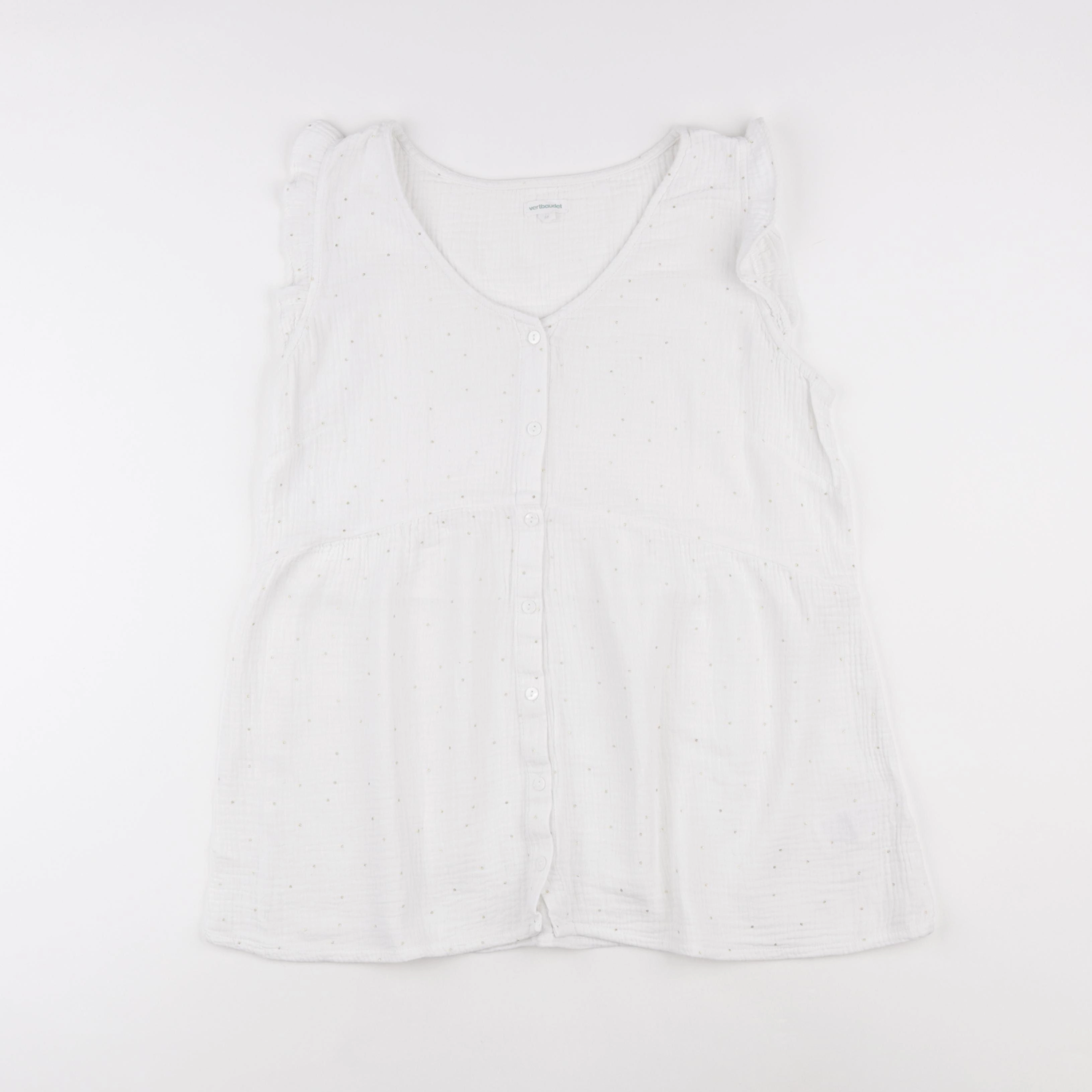 Vertbaudet - blouse allaitement blanc, or - 38