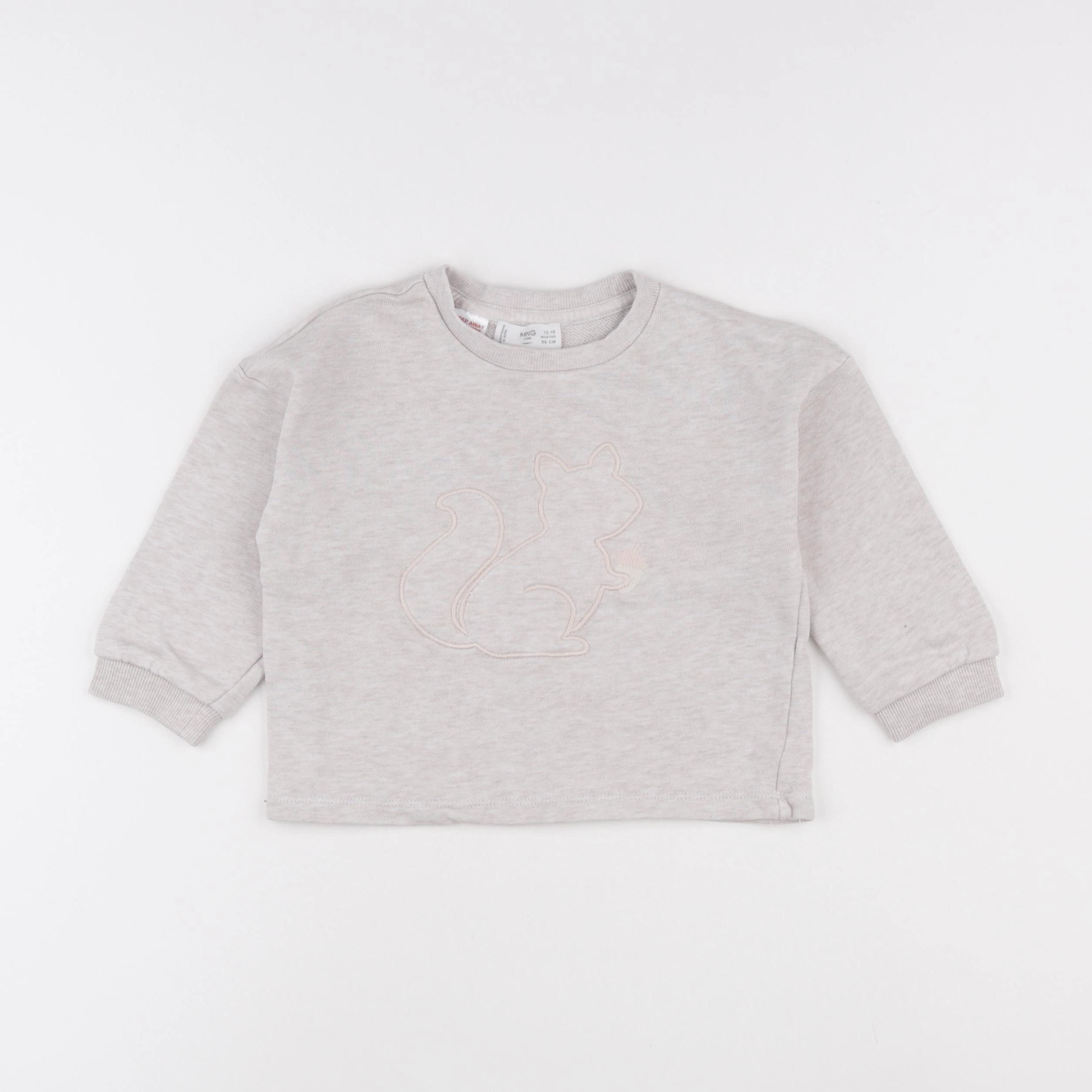 Mango - sweat beige - 12/18 mois