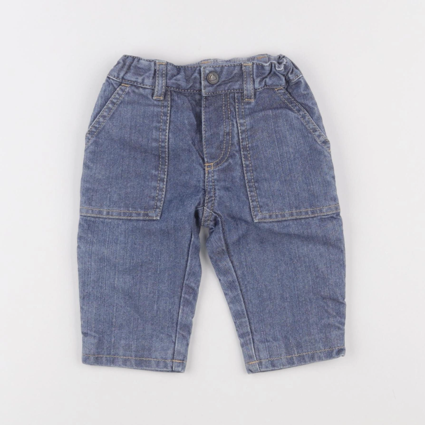 Petit Bateau - jean bleu - 6 mois