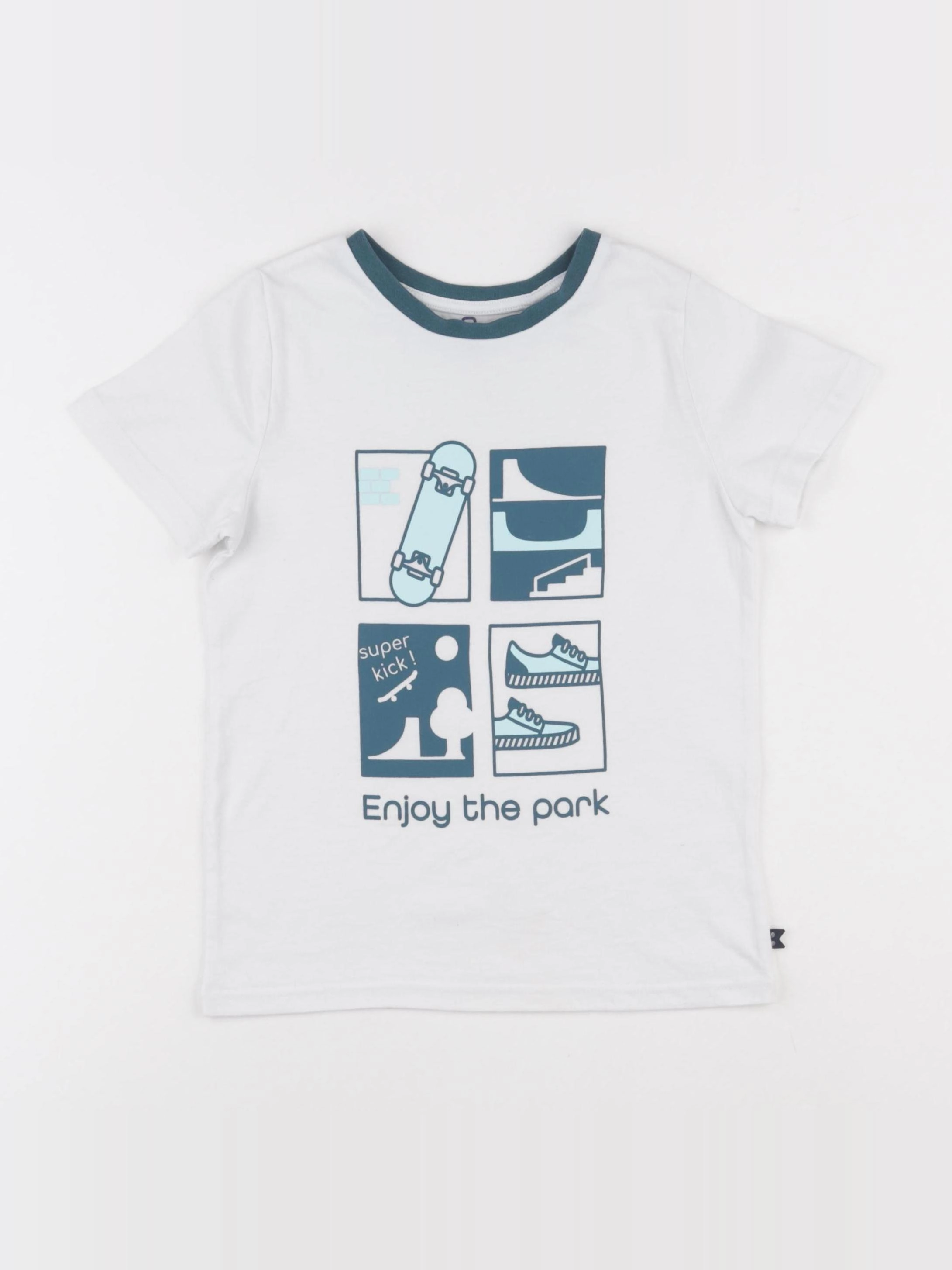 Okaidi - tee-shirt blanc - 6 ans