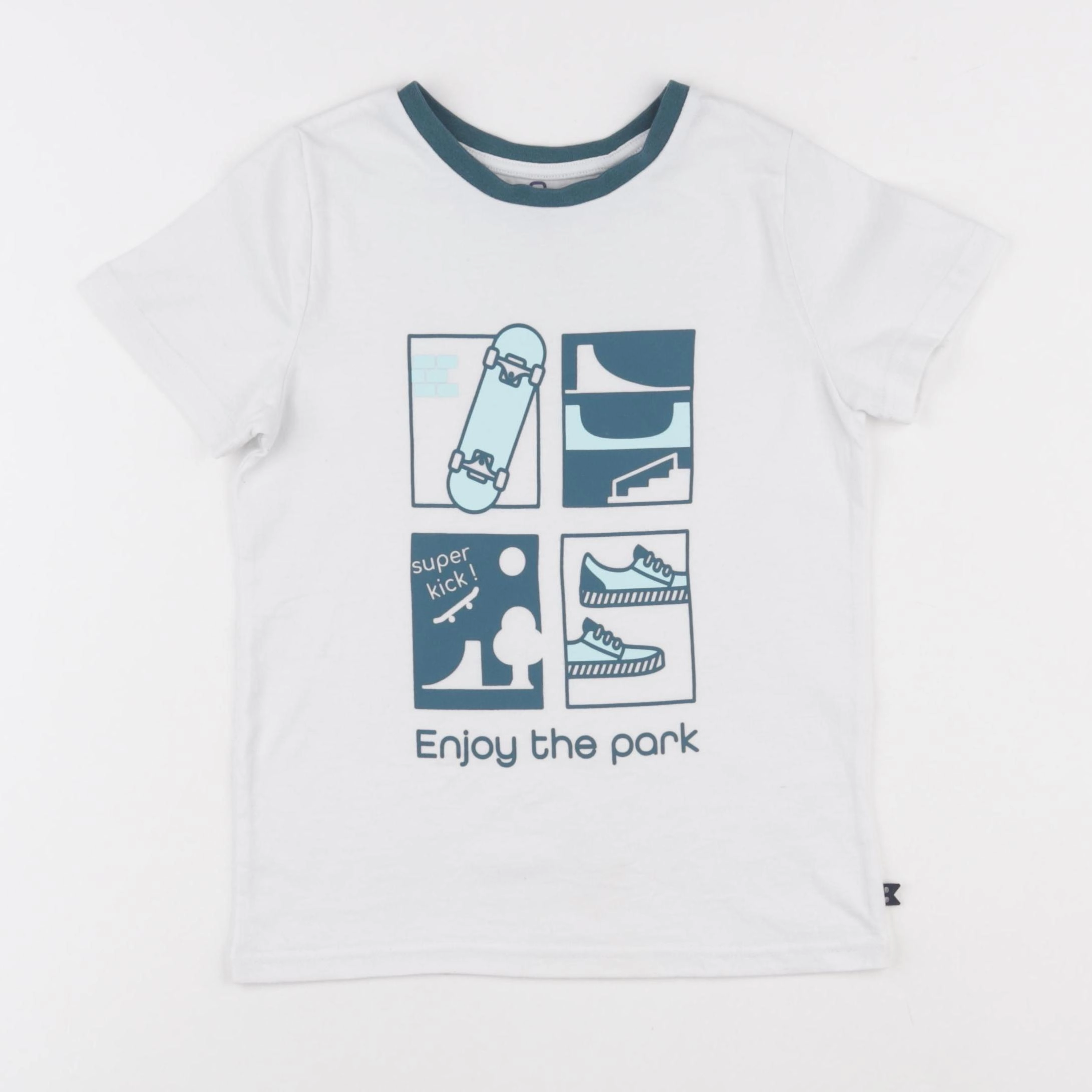 Okaidi - tee-shirt blanc - 6 ans