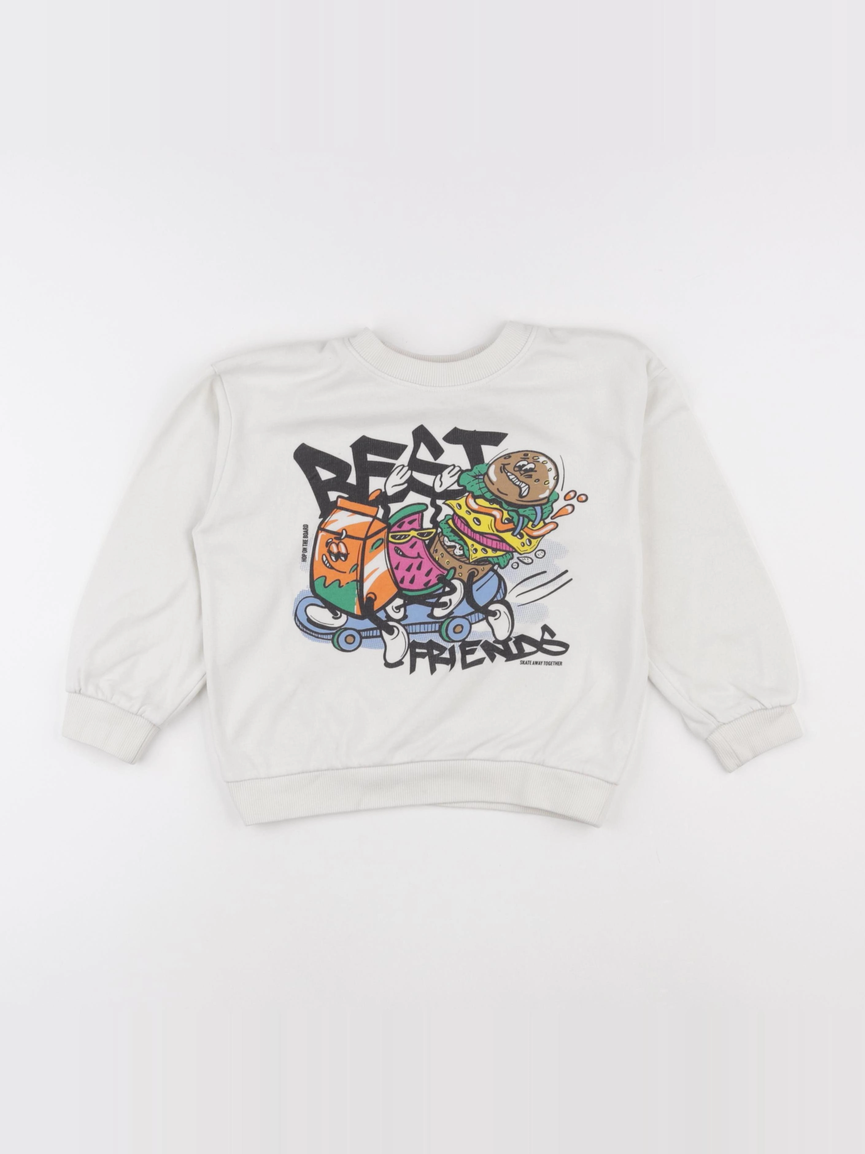H&M - sweat beige - 4/6 ans