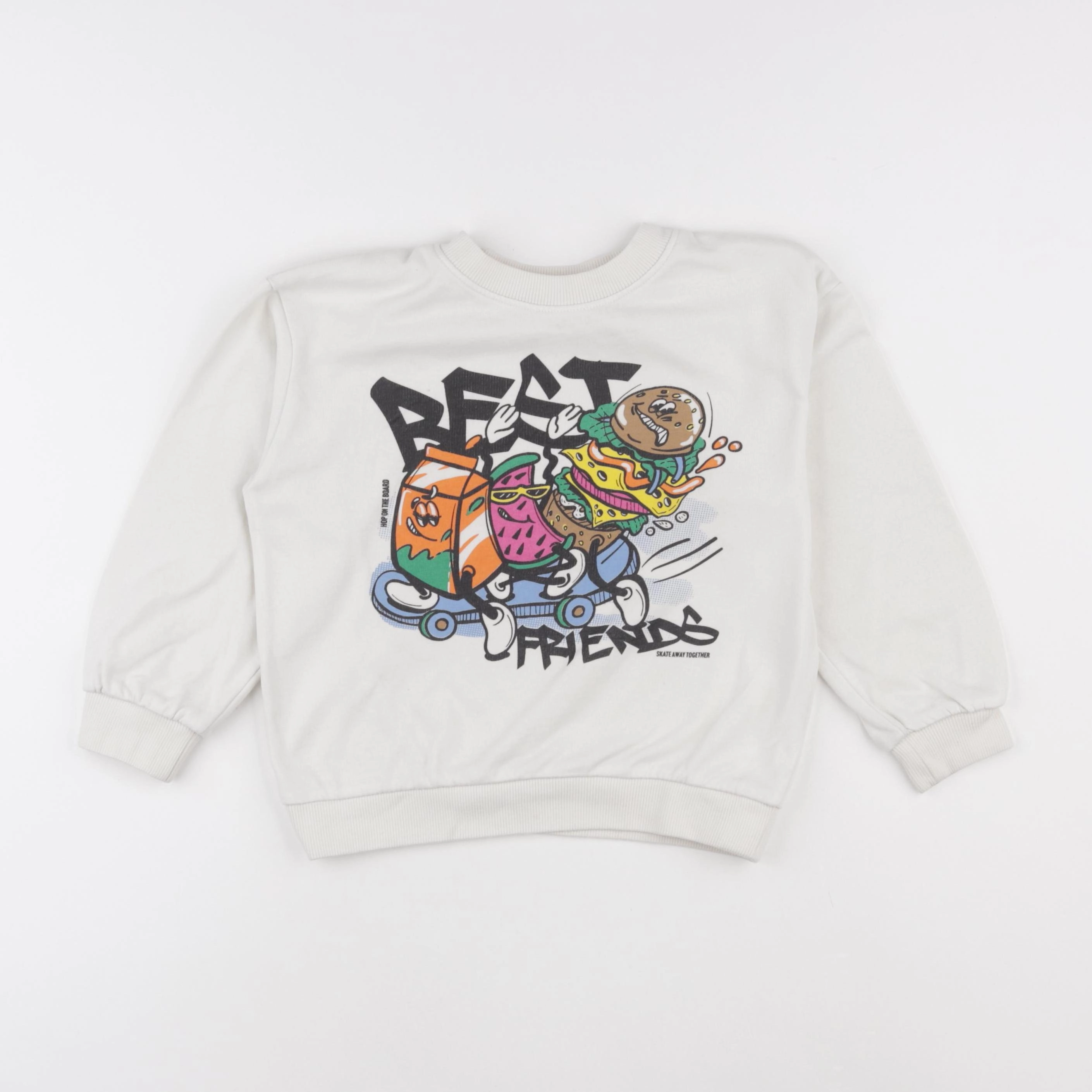 H&M - sweat beige - 4/6 ans