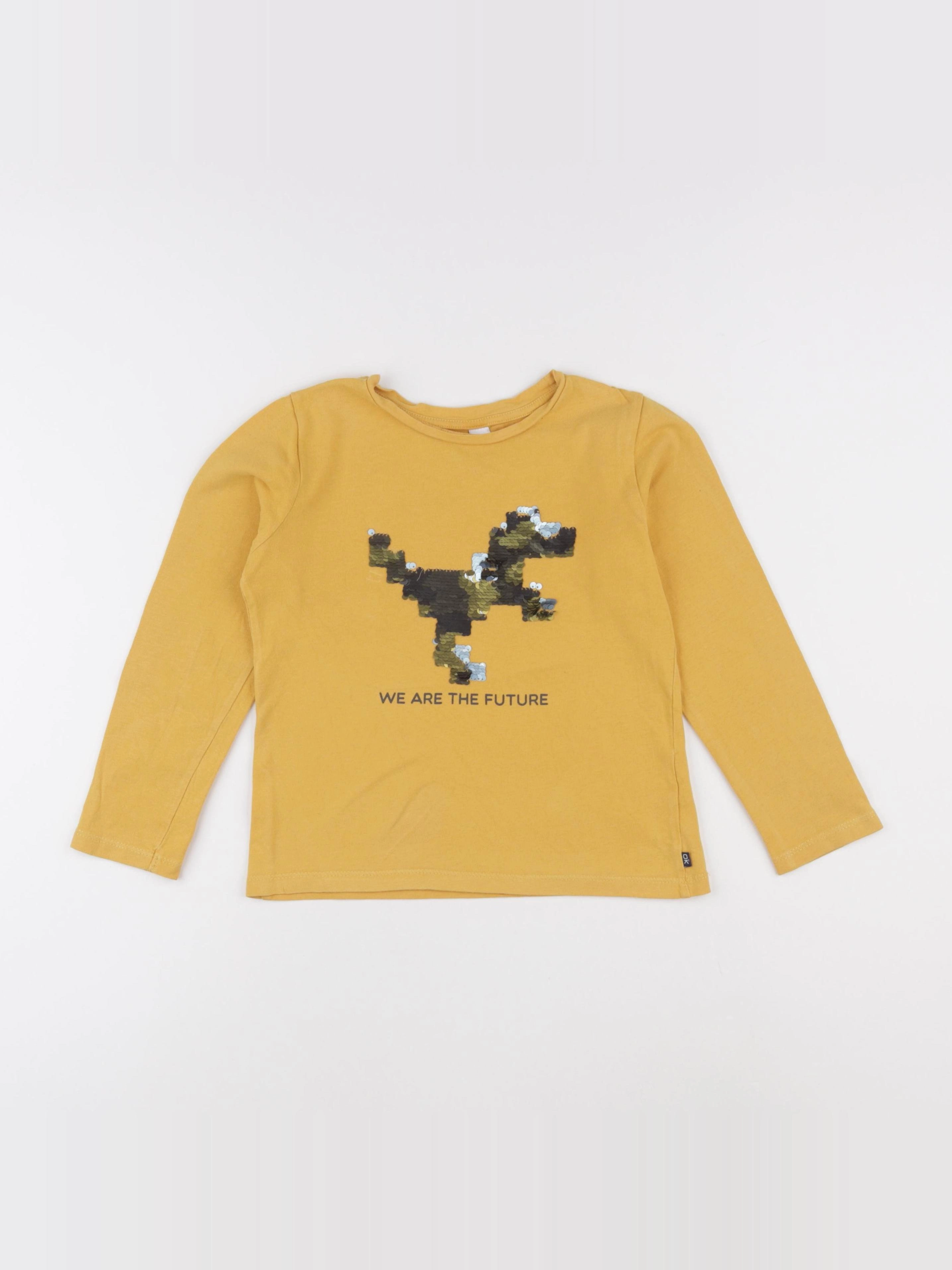 Okaidi - tee-shirt jaune - 6 ans