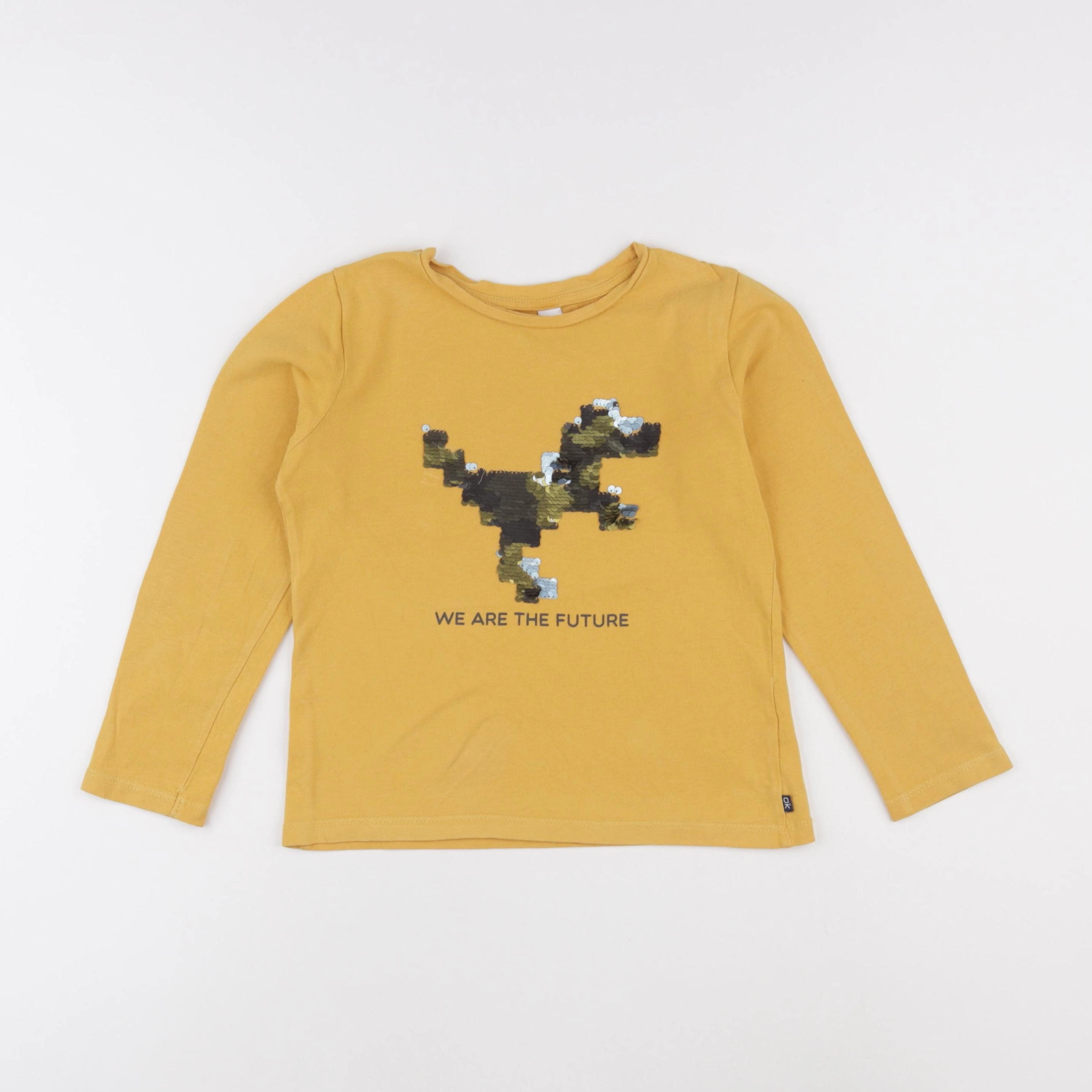 Okaidi - tee-shirt jaune - 6 ans