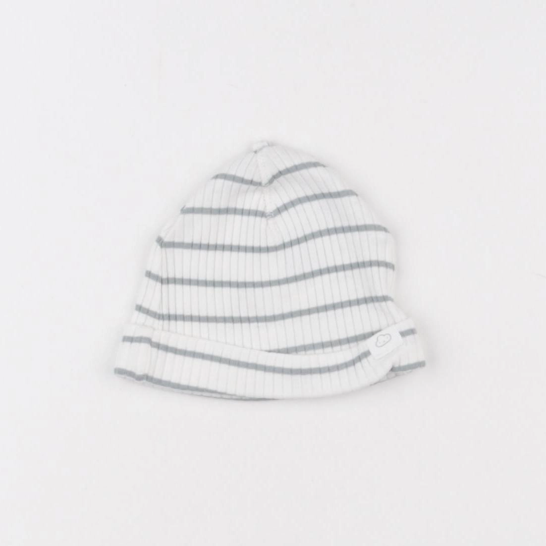 H&M - bonnet blanc, vert - 3 mois