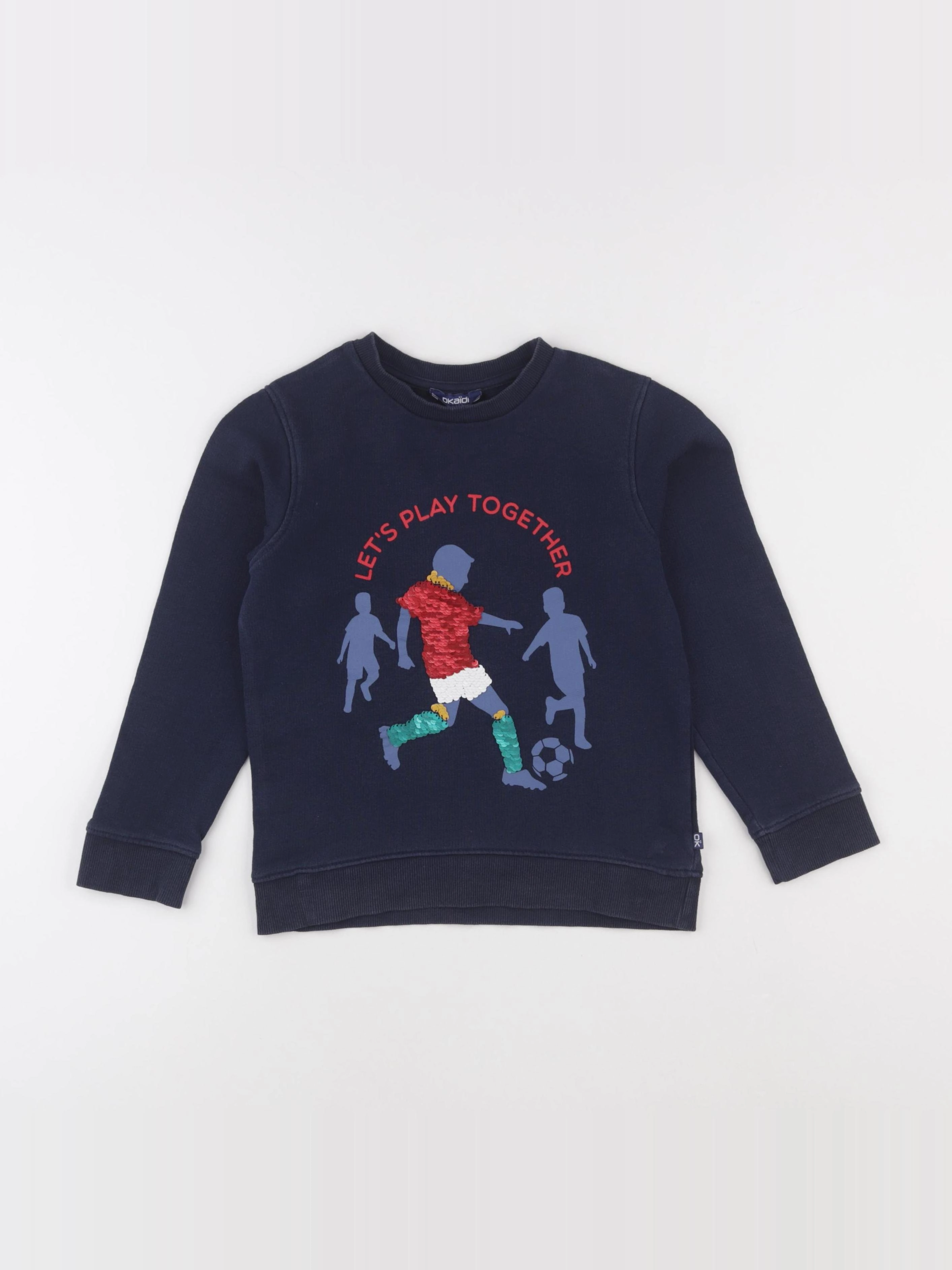 Okaidi - sweat bleu - 6 ans