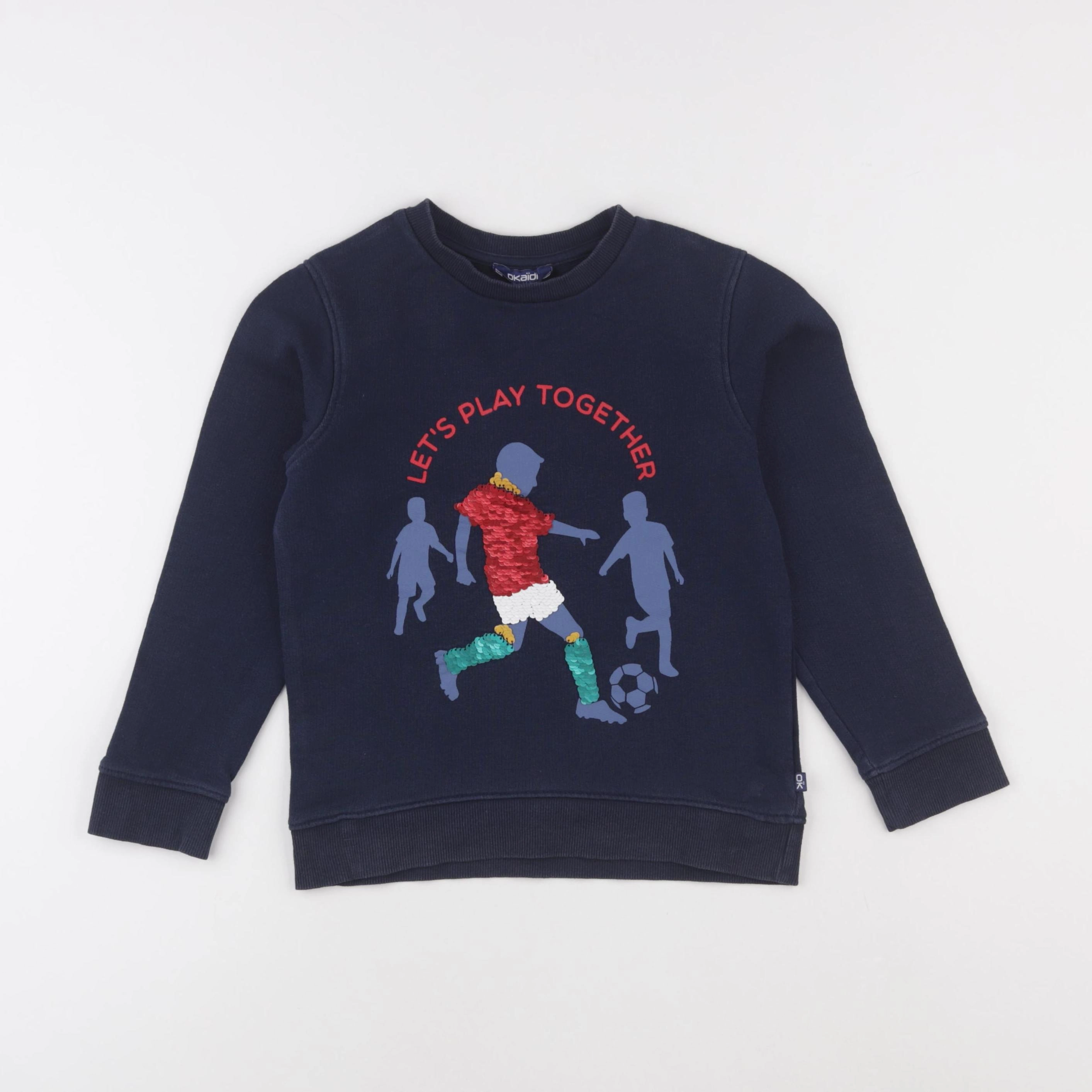 Okaidi - sweat bleu - 6 ans