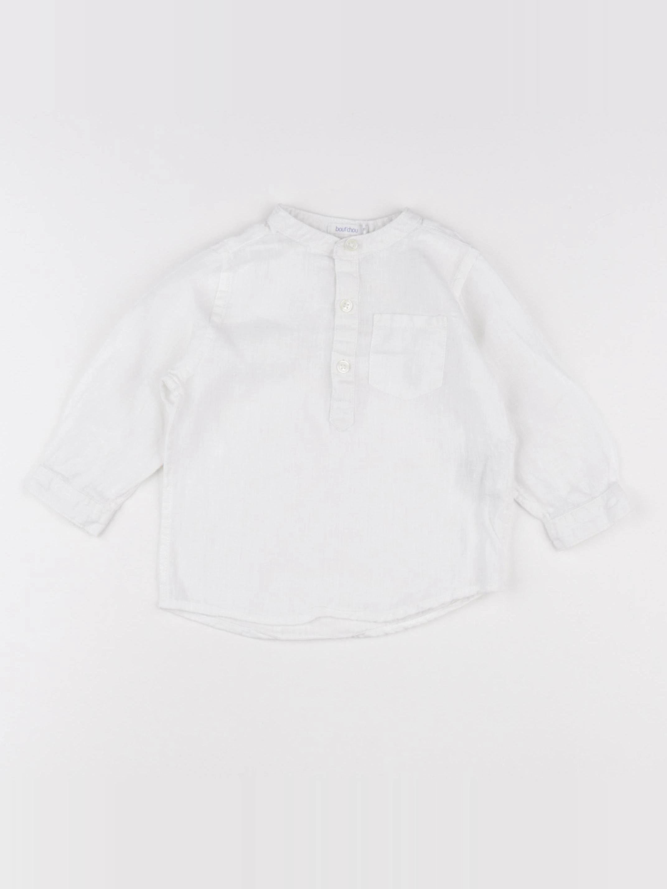 Boutchou - blouse blanc - 12 mois
