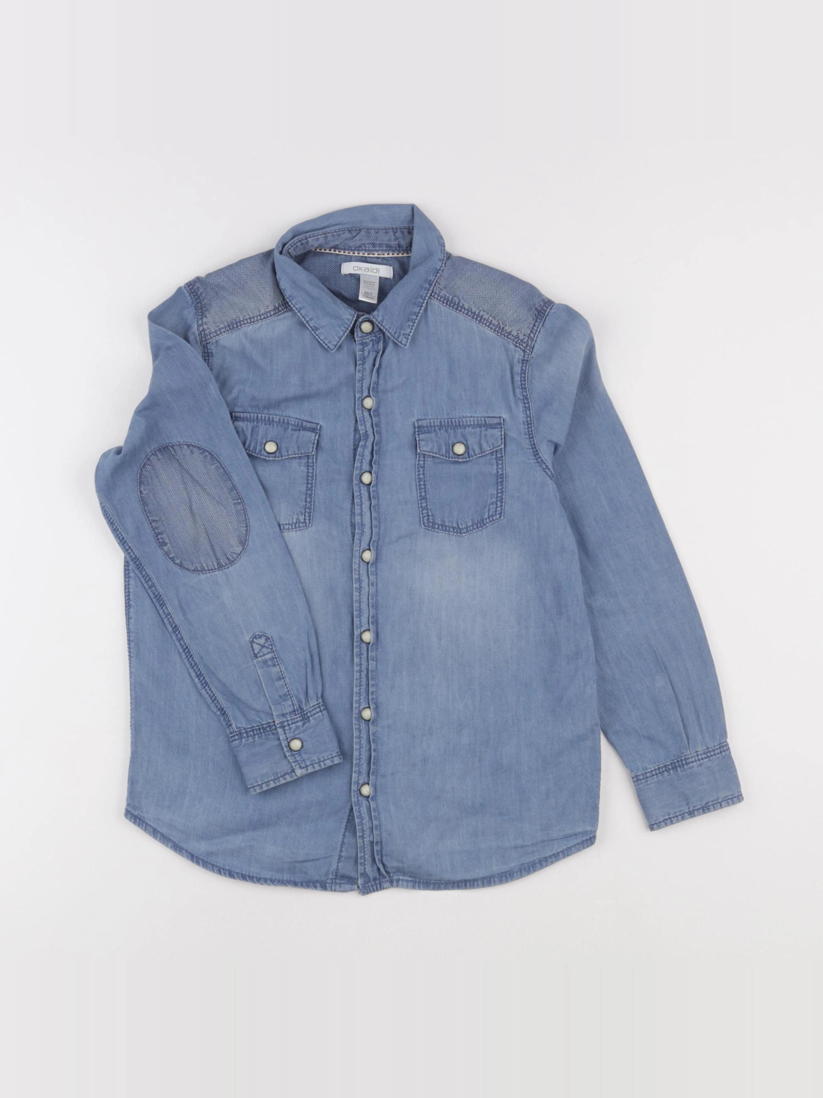 Okaidi - chemise bleu - 8 ans