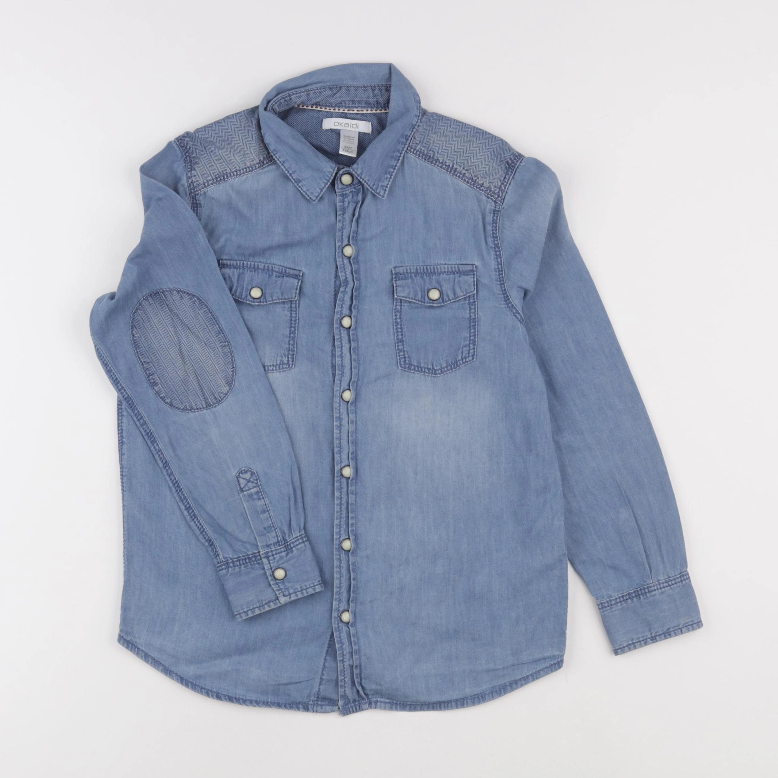 Okaidi - chemise bleu - 8 ans