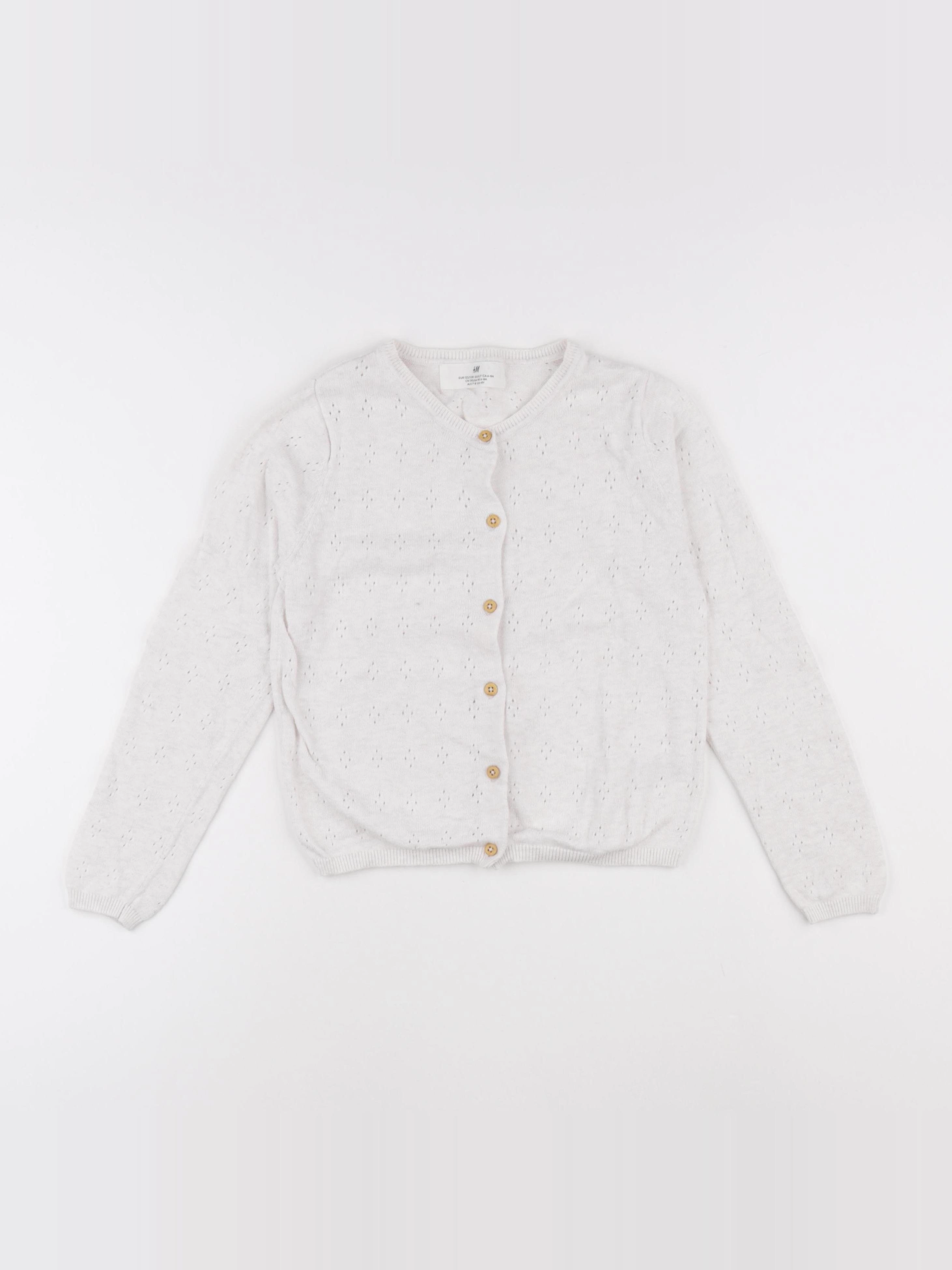 H&M - gilet blanc - 6 ans