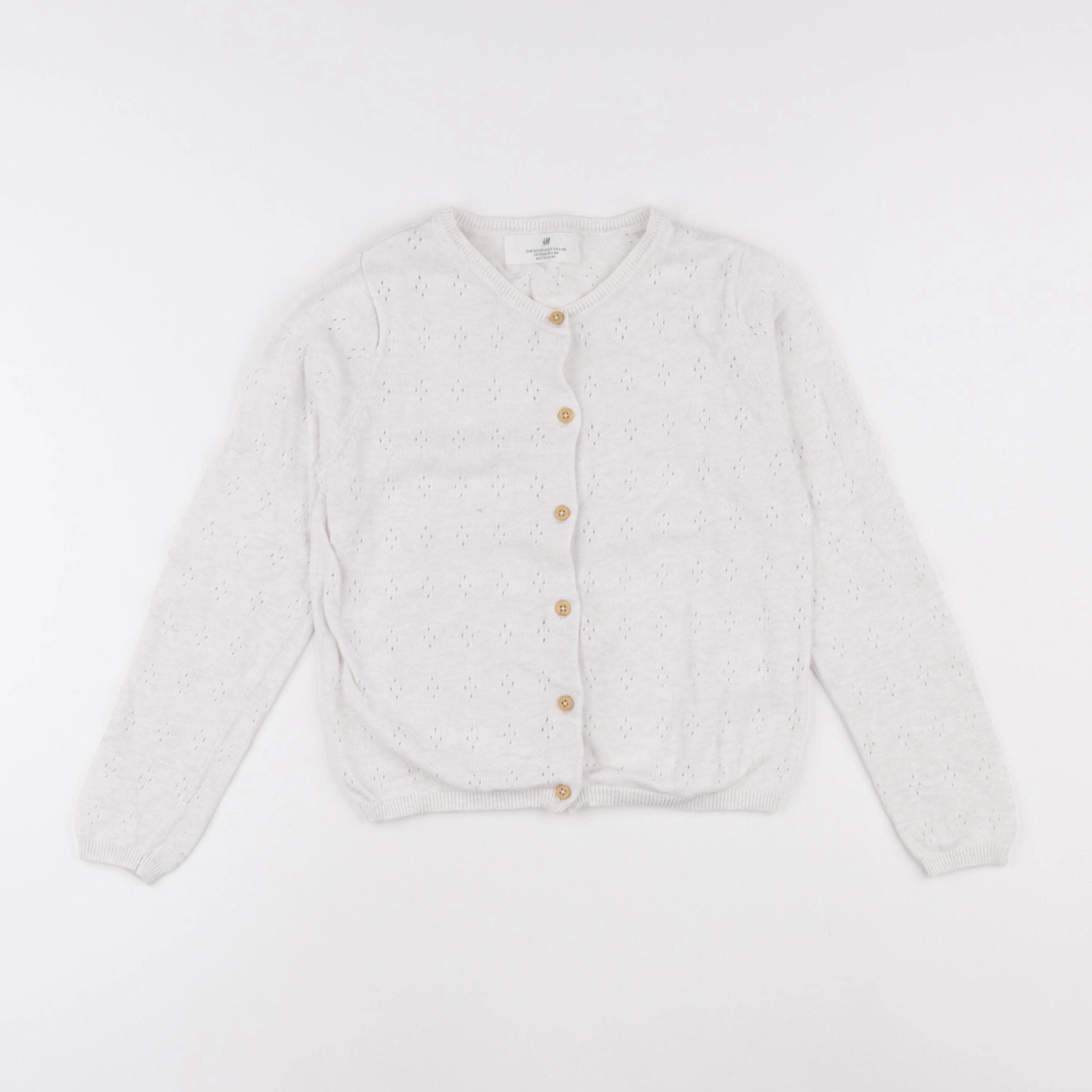 H&M - gilet blanc - 6 ans