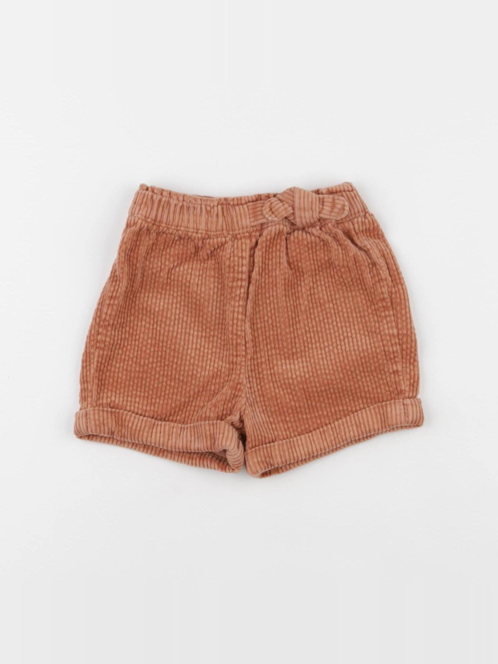 Vertbaudet - short marron - 6 mois
