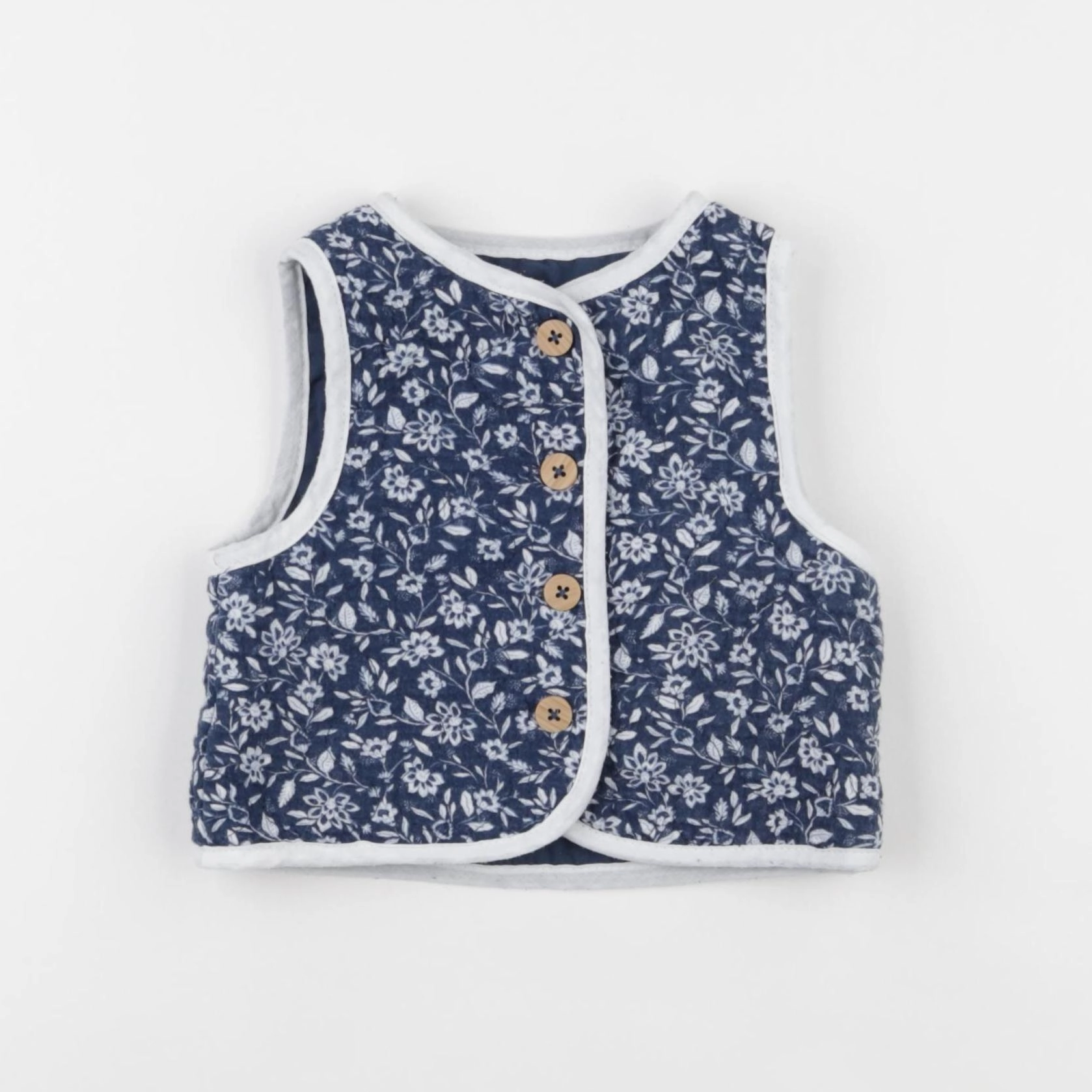 Vertbaudet - gilet bleu - 9 mois