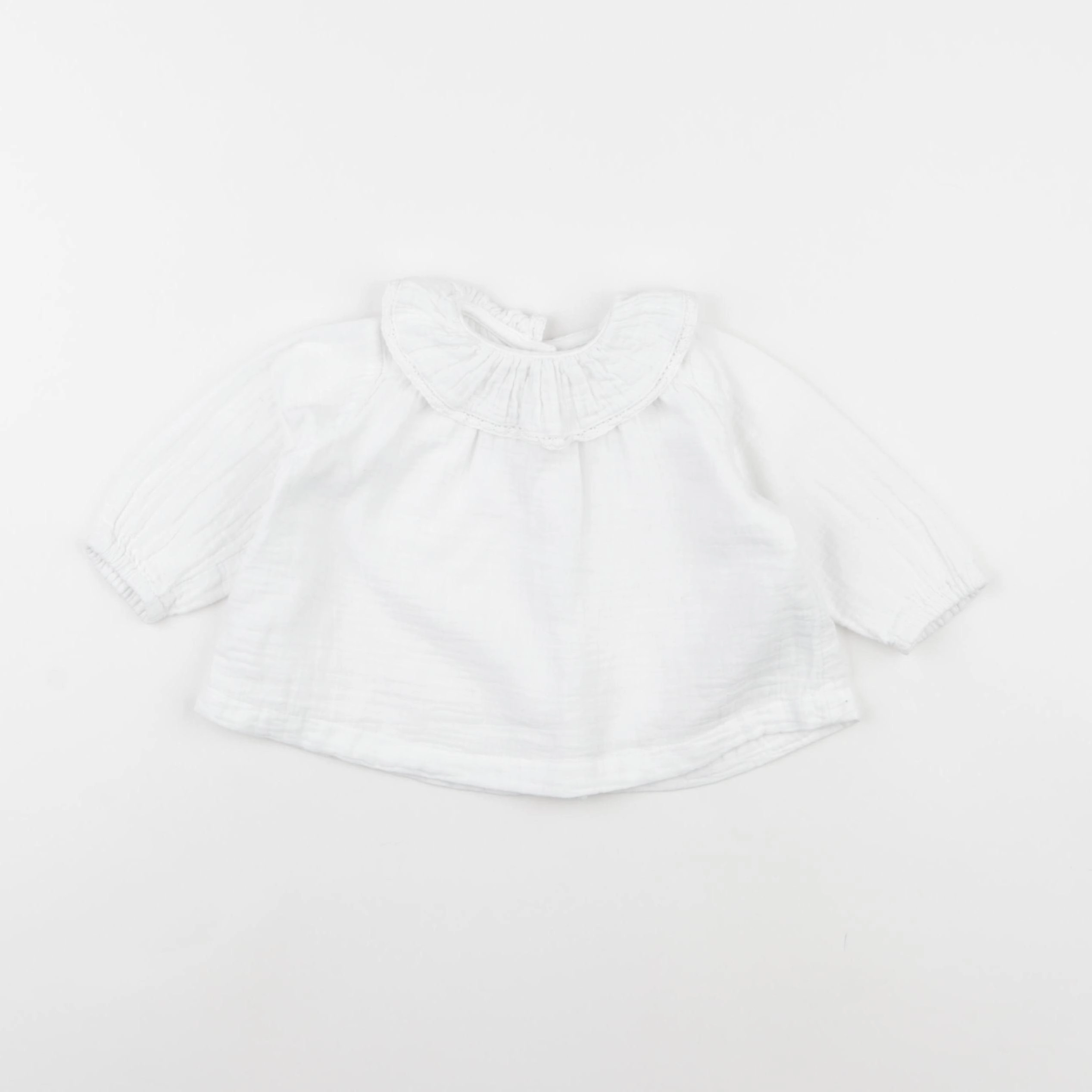 Vertbaudet - blouse blanc - 6 mois