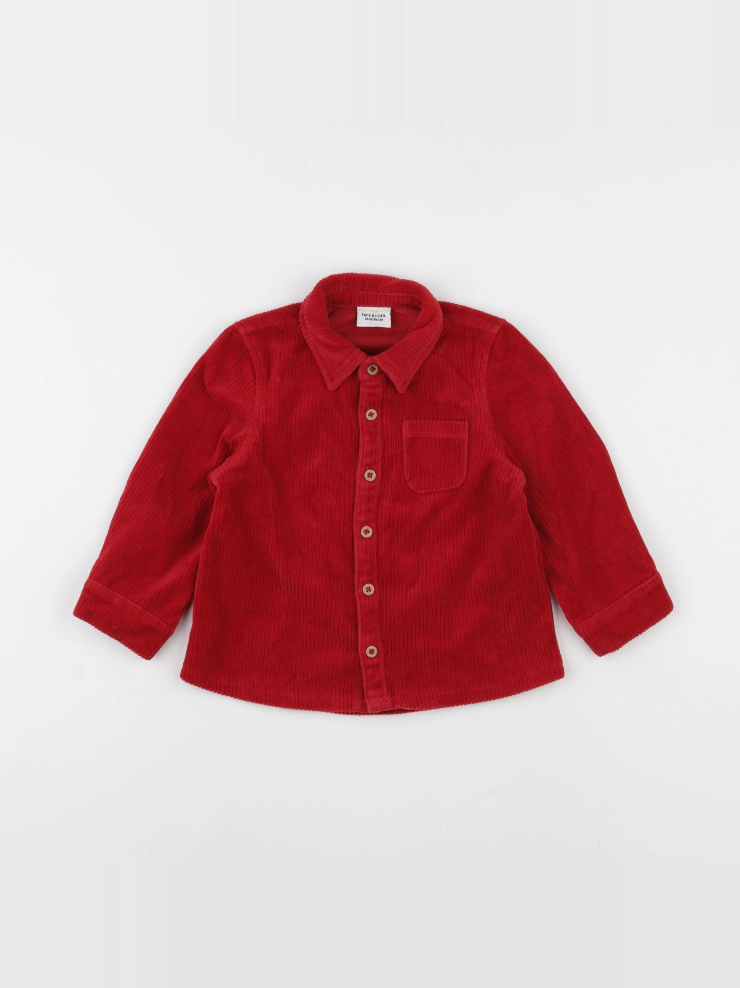 Tape à l'oeil - chemise rouge - 24 mois