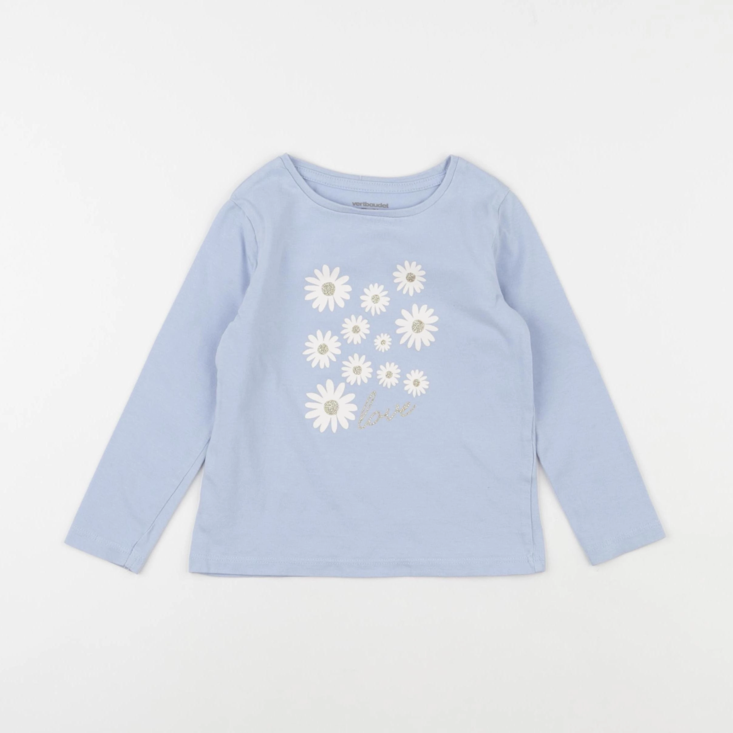 Vertbaudet - tee-shirt bleu - 3 ans