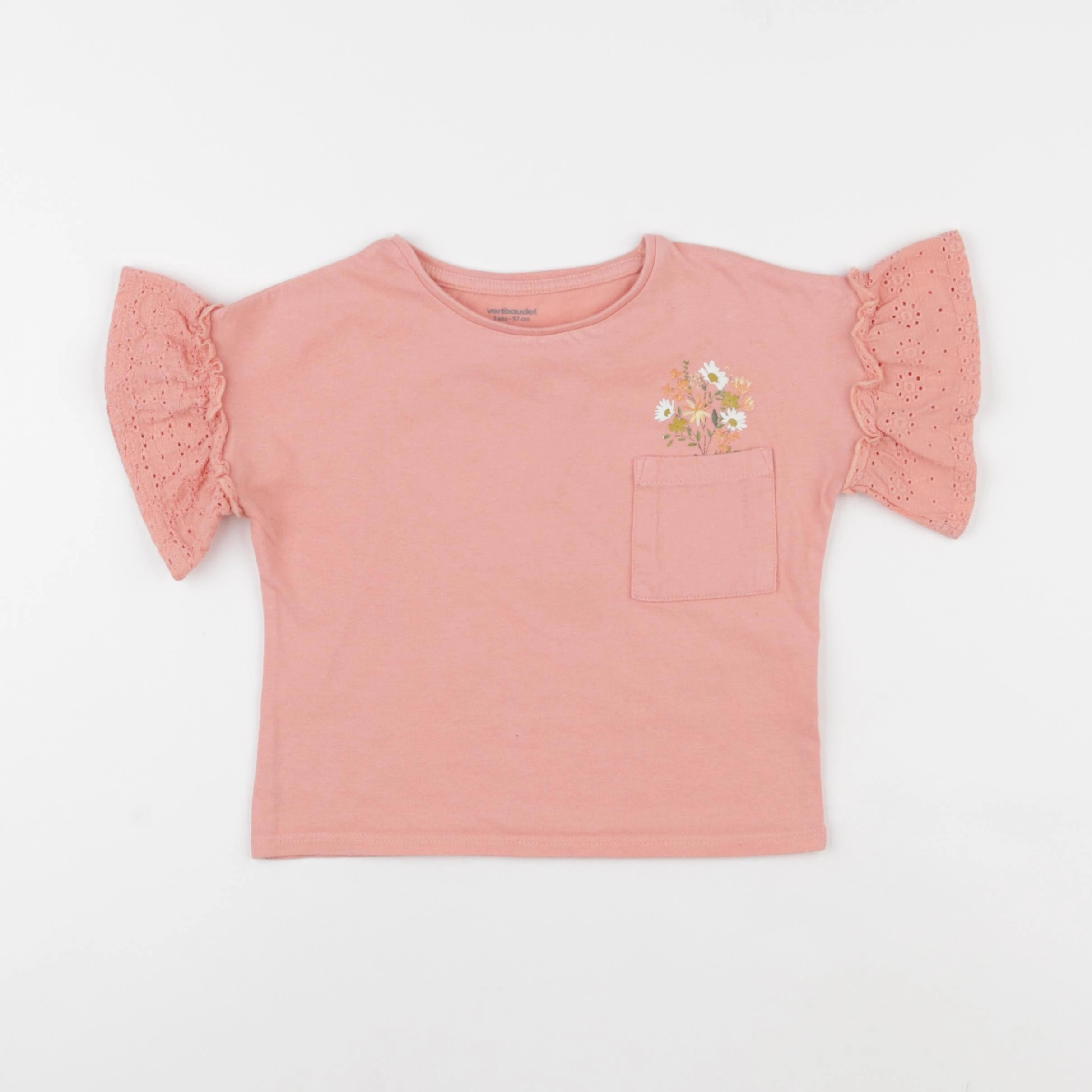 Vertbaudet - tee-shirt rose - 3 ans