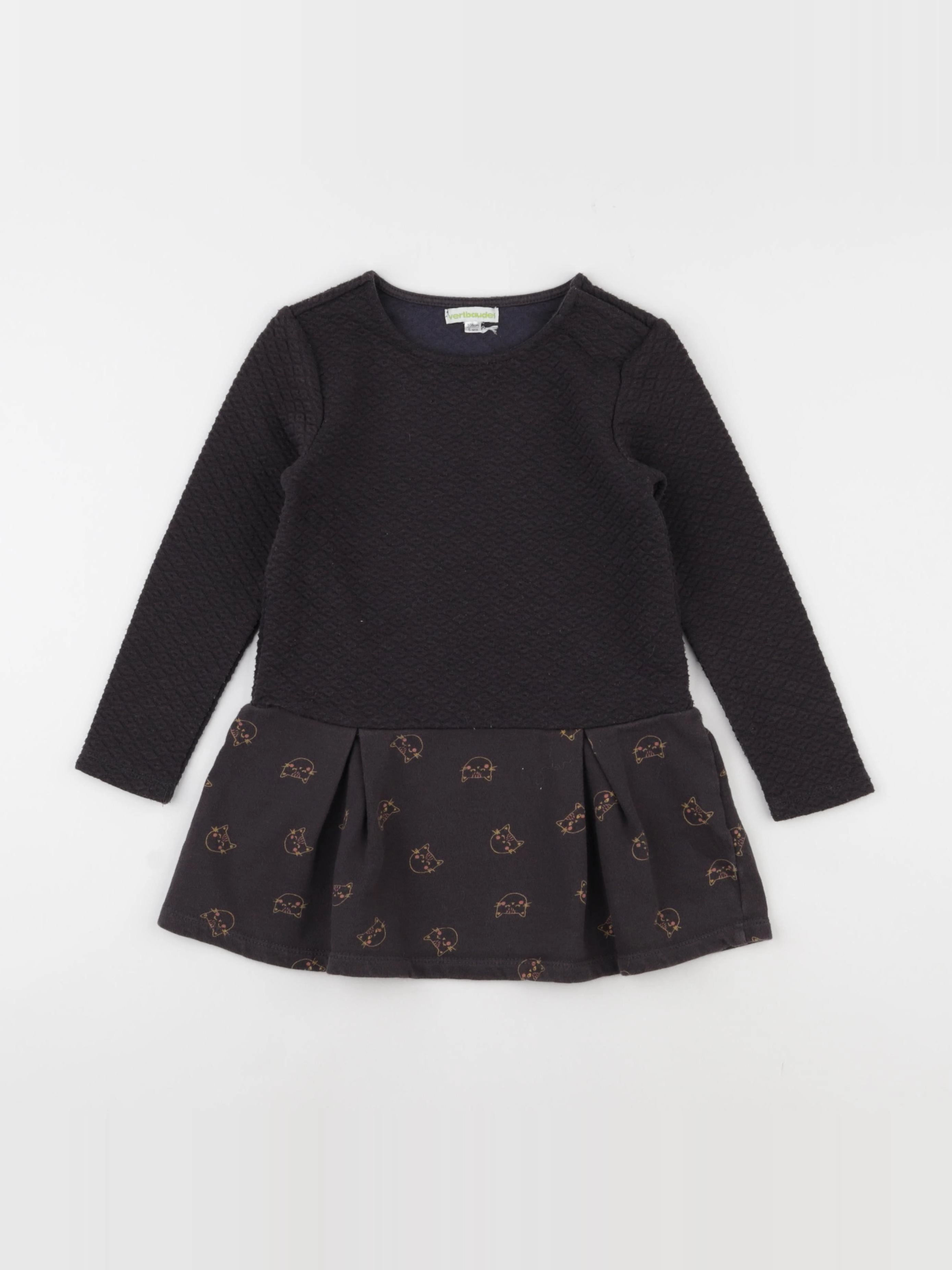 Vertbaudet - robe noir - 5 ans