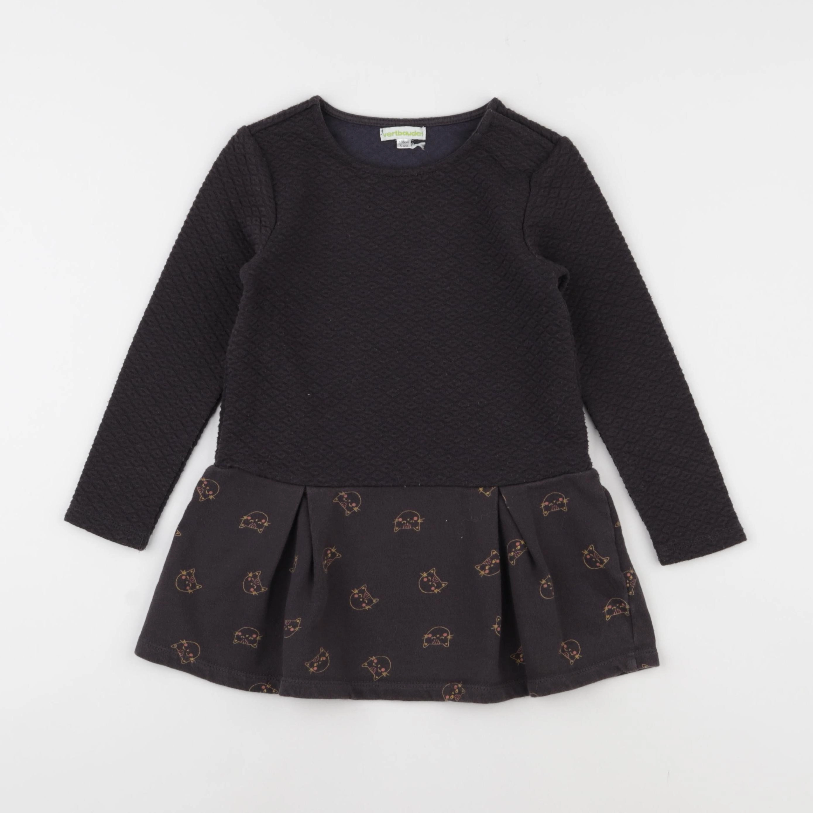 Vertbaudet - robe noir - 5 ans