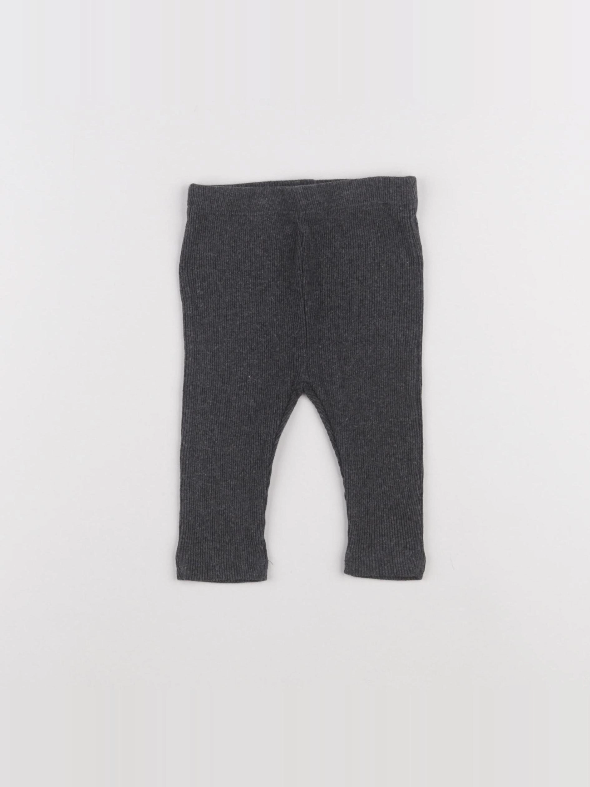 Vertbaudet - legging gris - 6 mois
