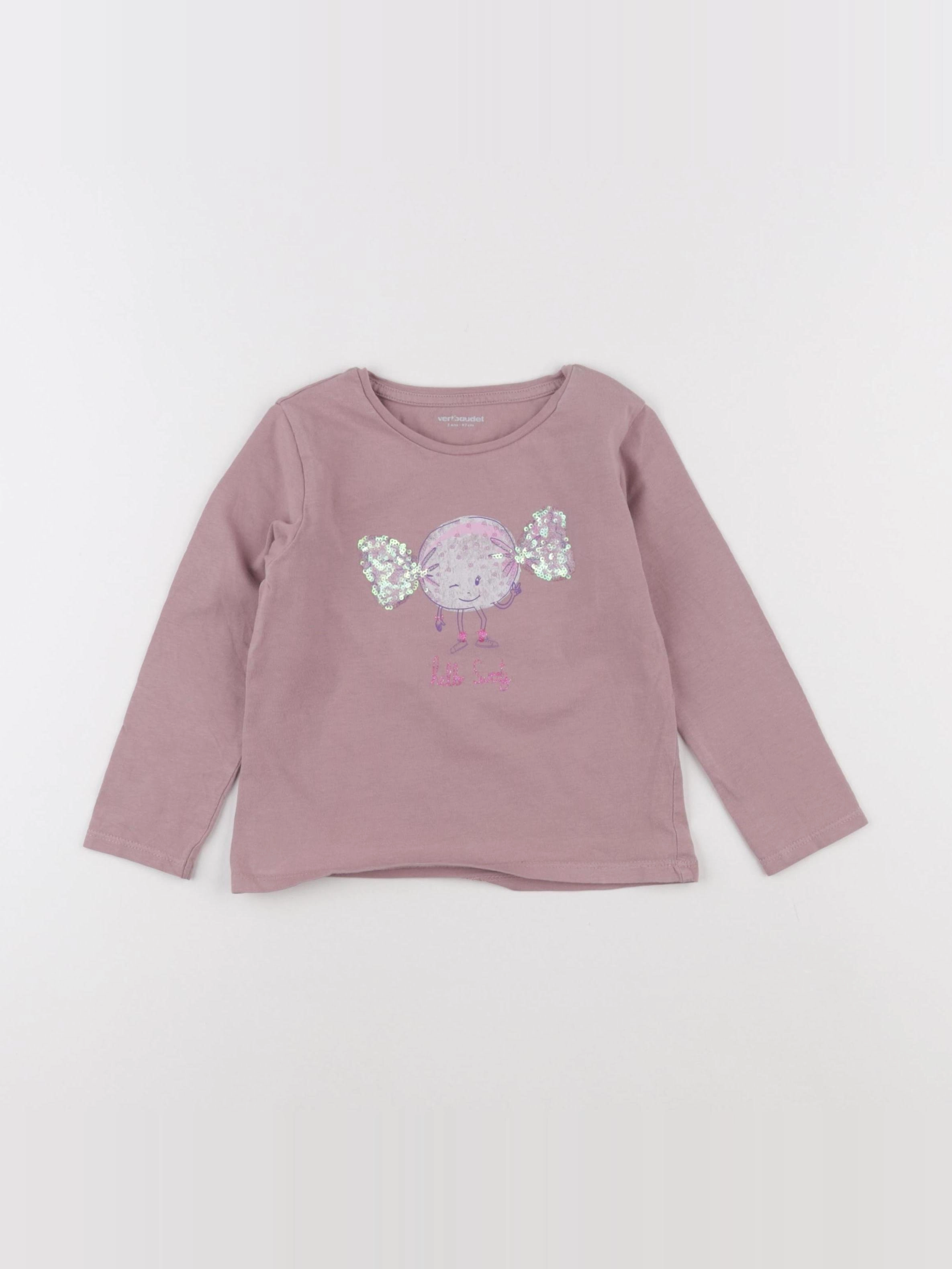 Vertbaudet - tee-shirt rose - 3 ans