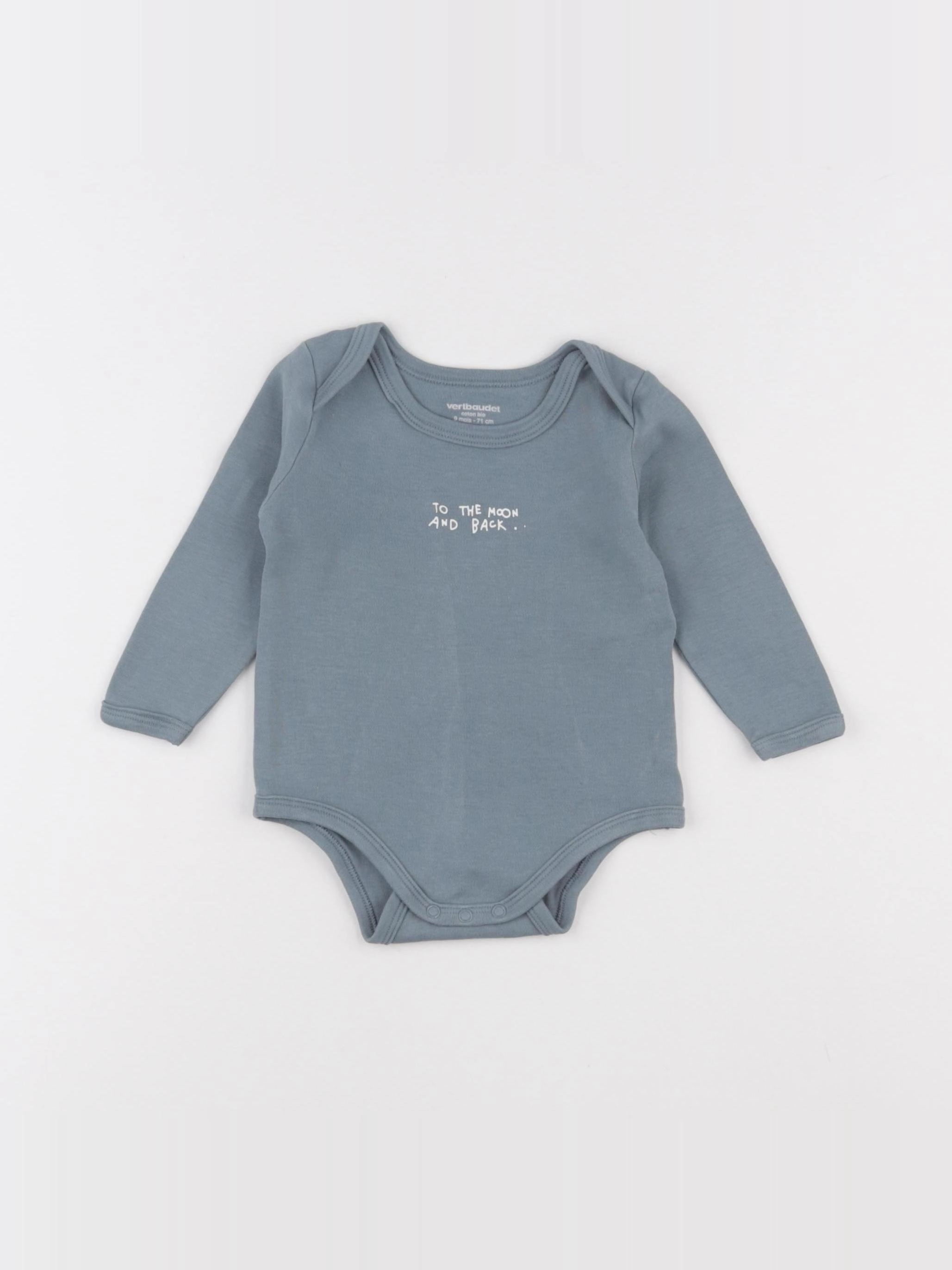 Vertbaudet - body vert - 9 mois