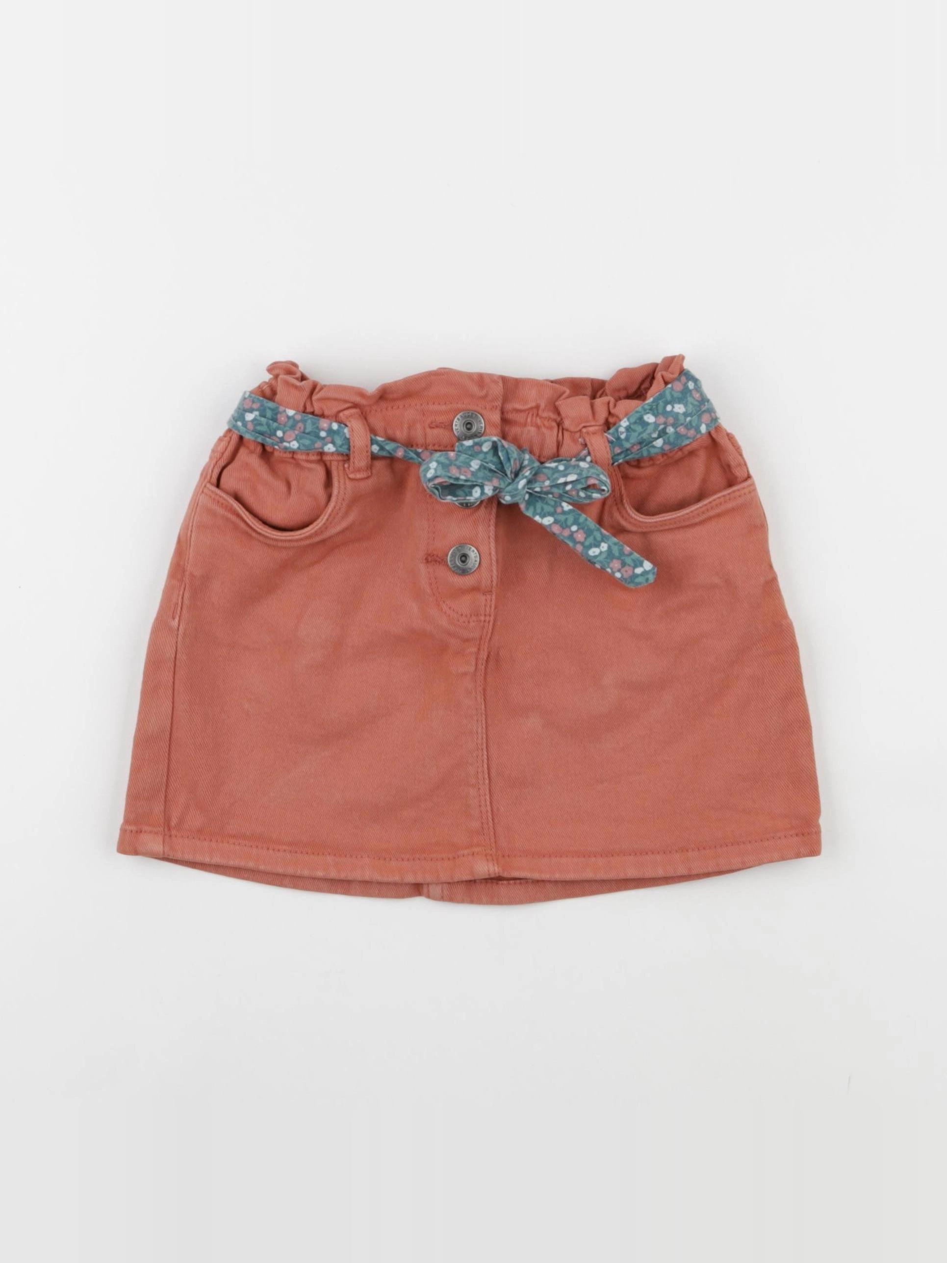 Vertbaudet - jupe orange - 5 ans