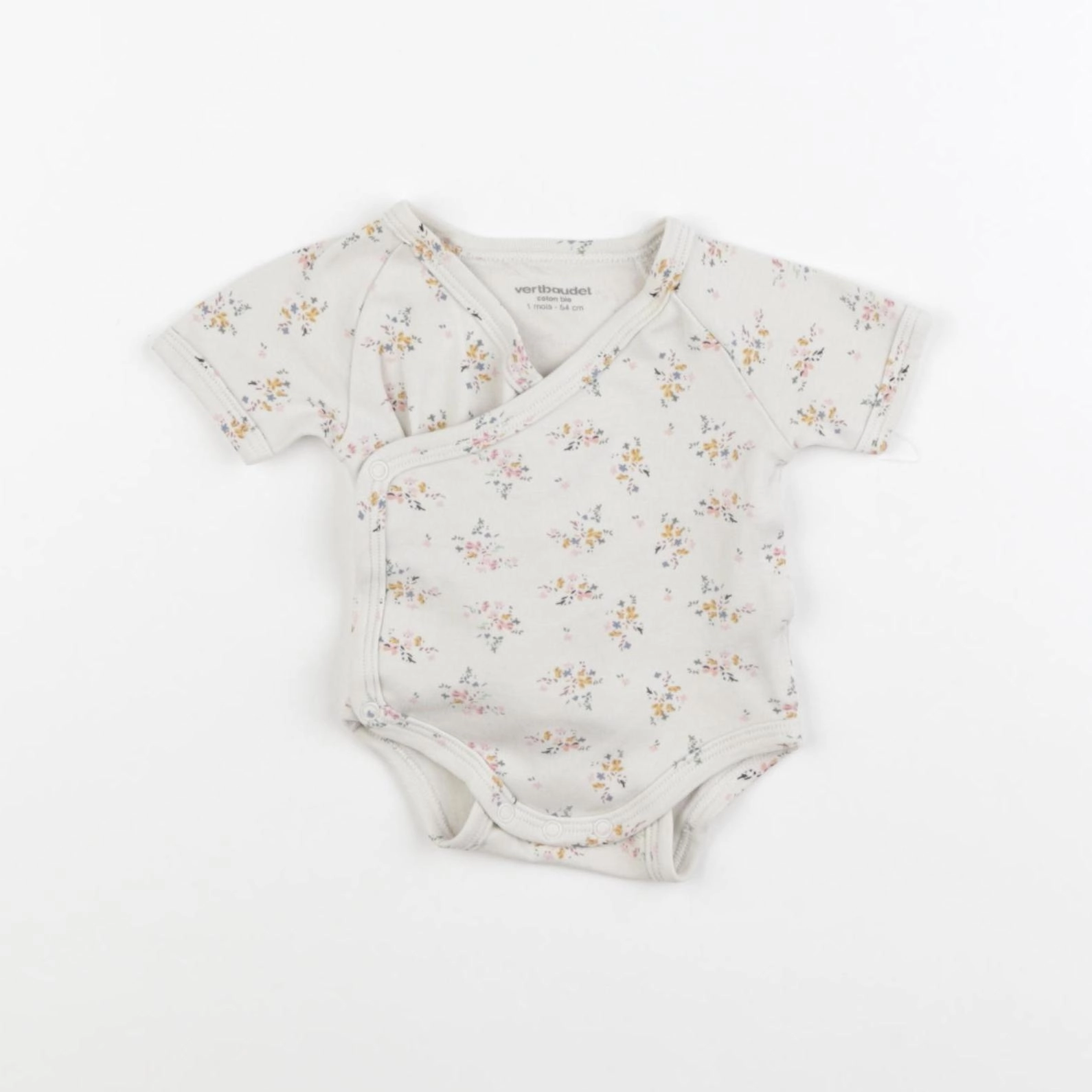 Vertbaudet - body beige - 1 mois