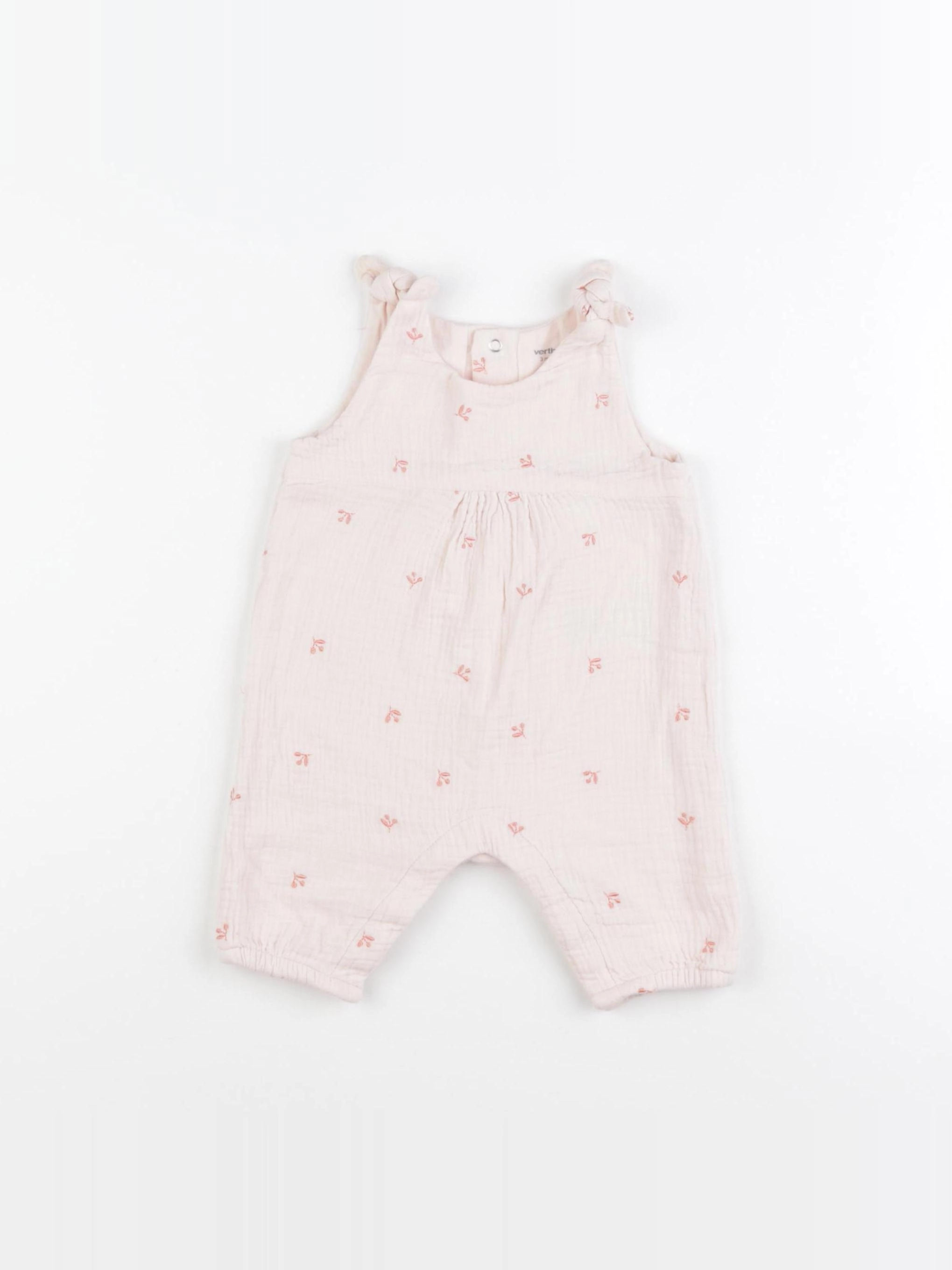 Vertbaudet - combinaison rose - 3 mois