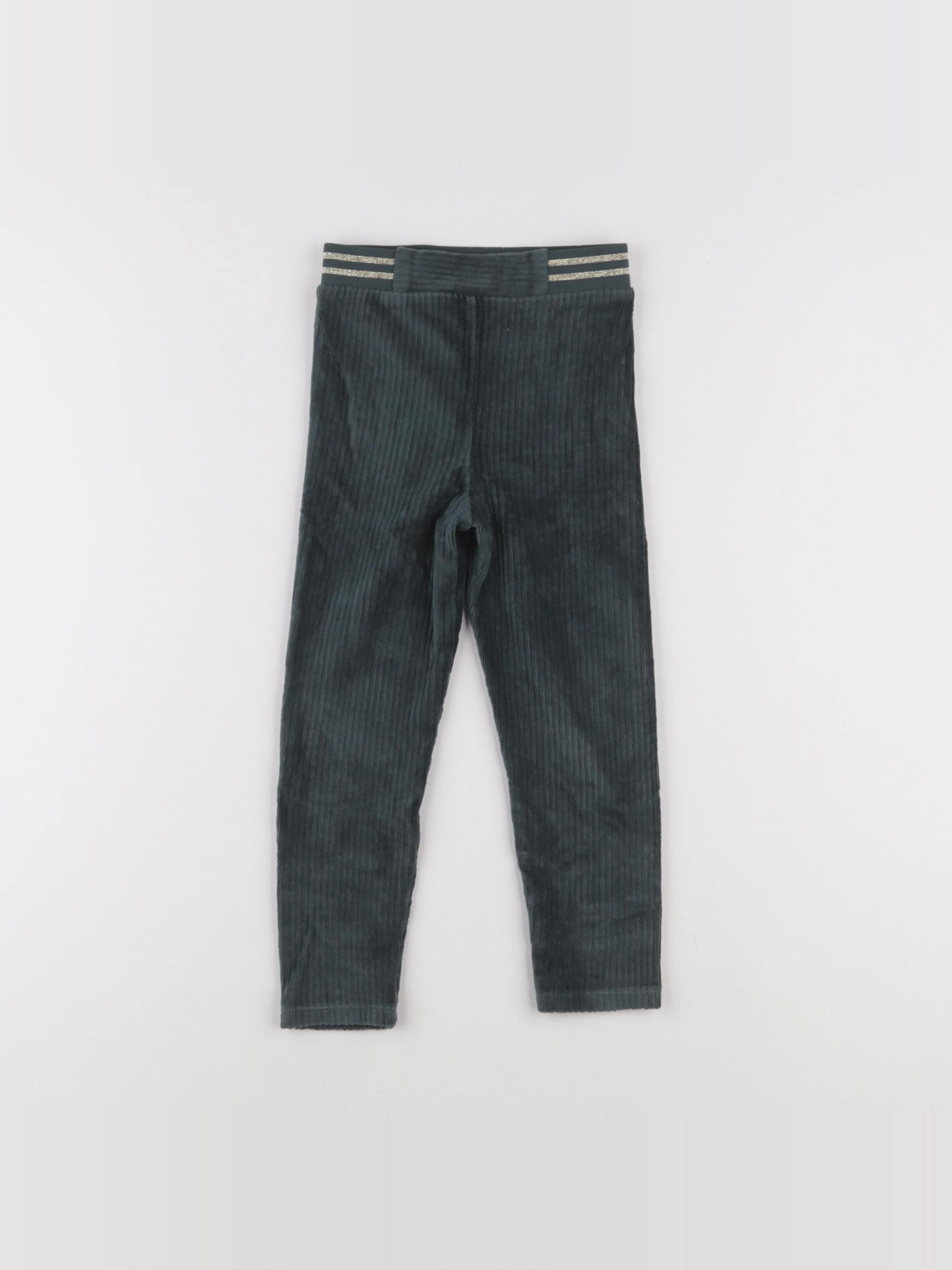 Vertbaudet - pantalon vert - 4 ans