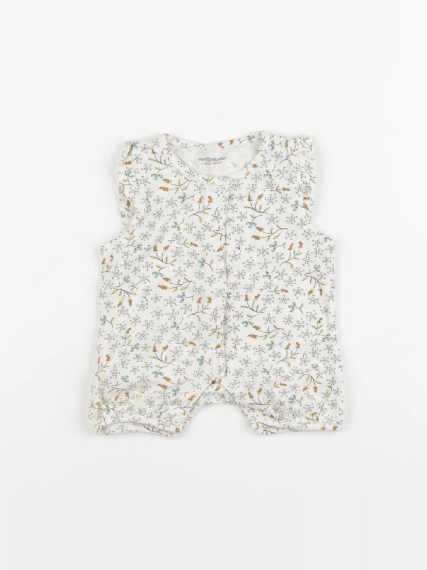 Vertbaudet - combinaison beige - 1 mois