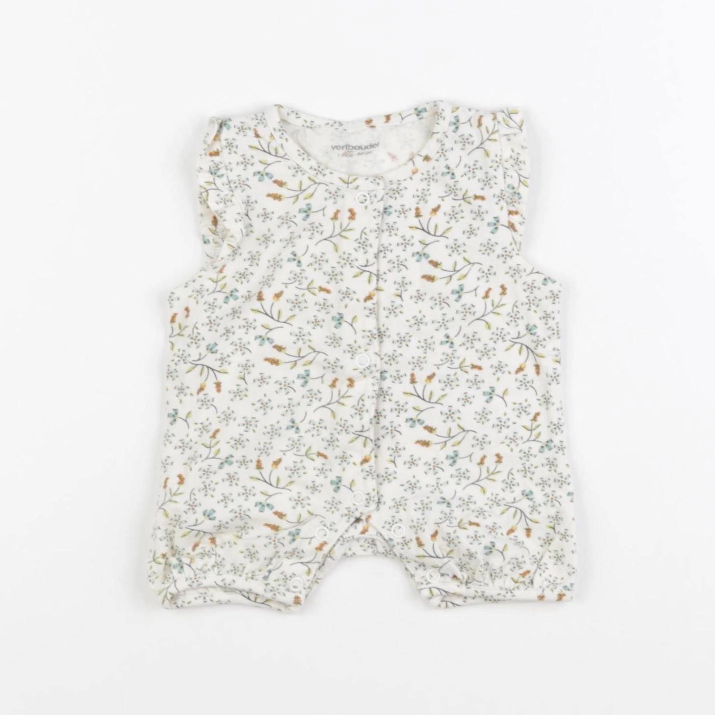 Vertbaudet - combinaison beige - 1 mois