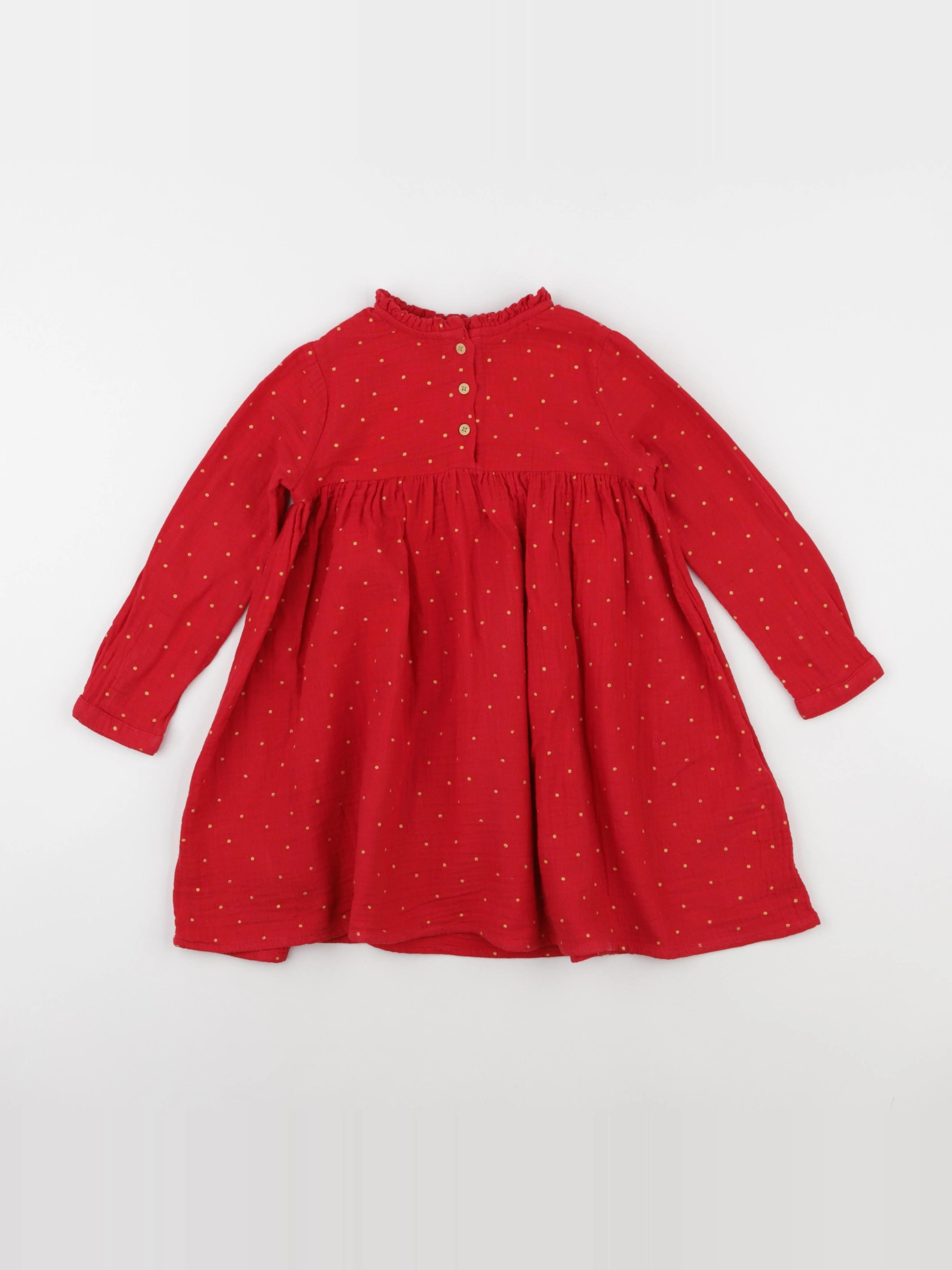 Vertbaudet - robe rouge - 4 ans