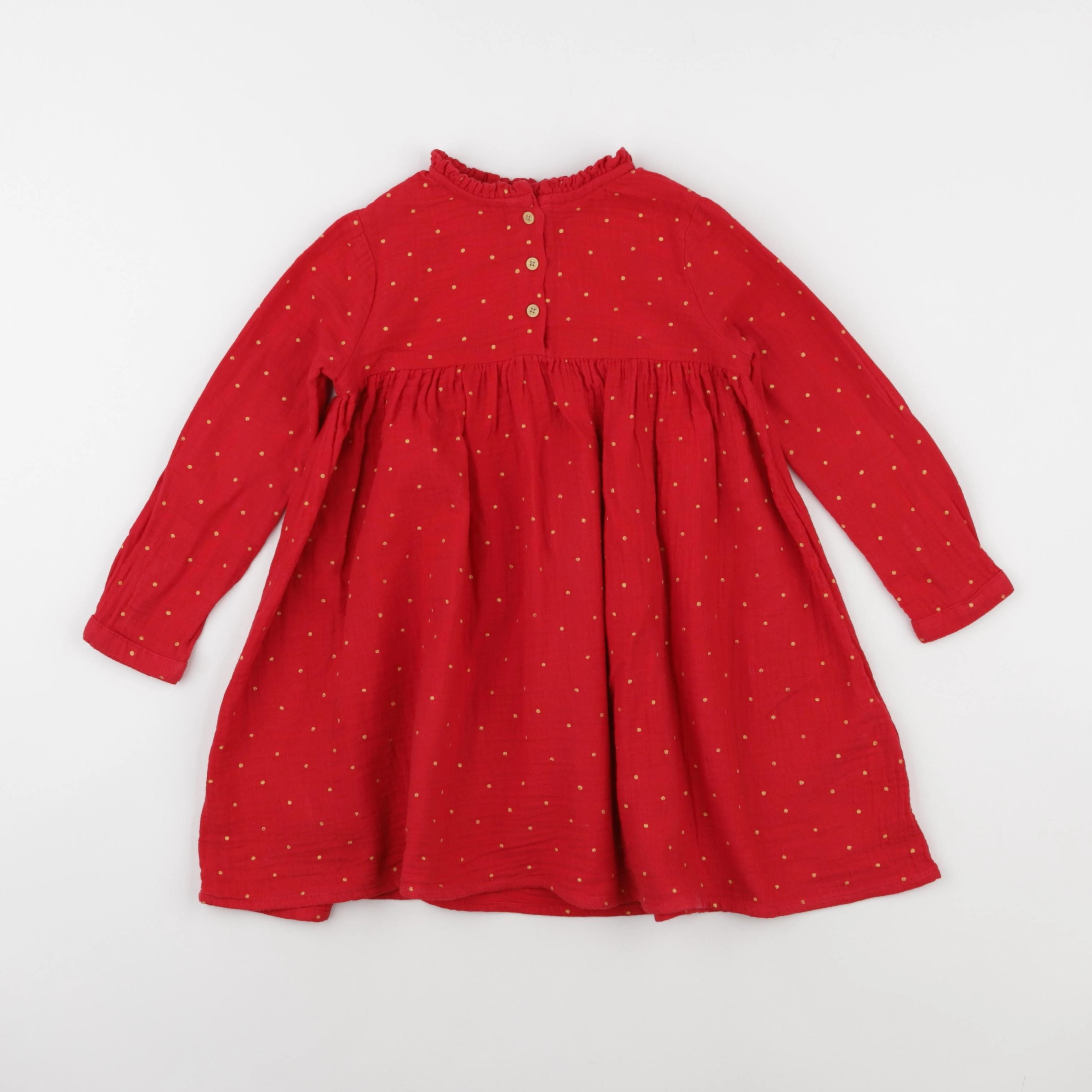 Vertbaudet - robe rouge - 4 ans