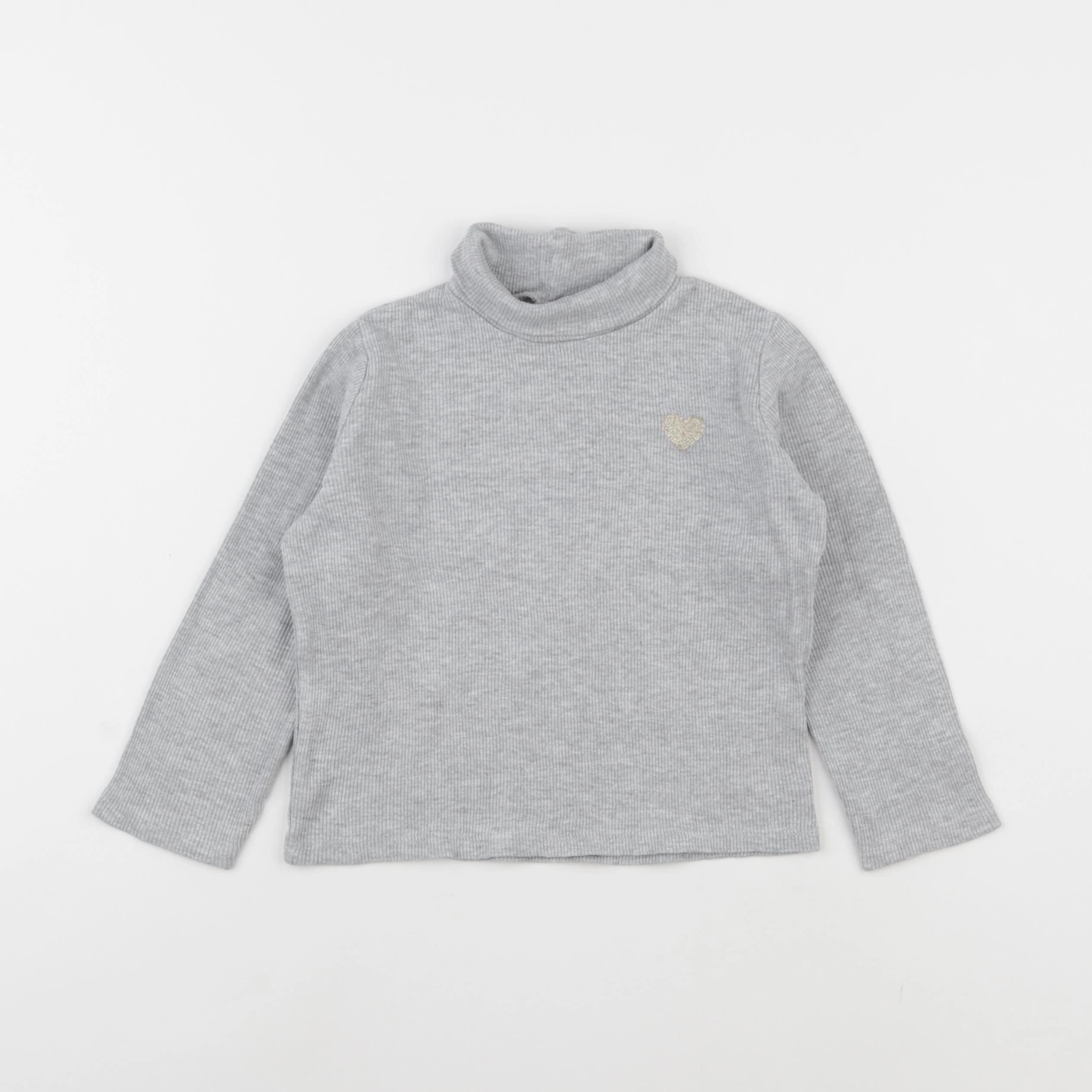 Vertbaudet - sous-pull gris - 5 ans