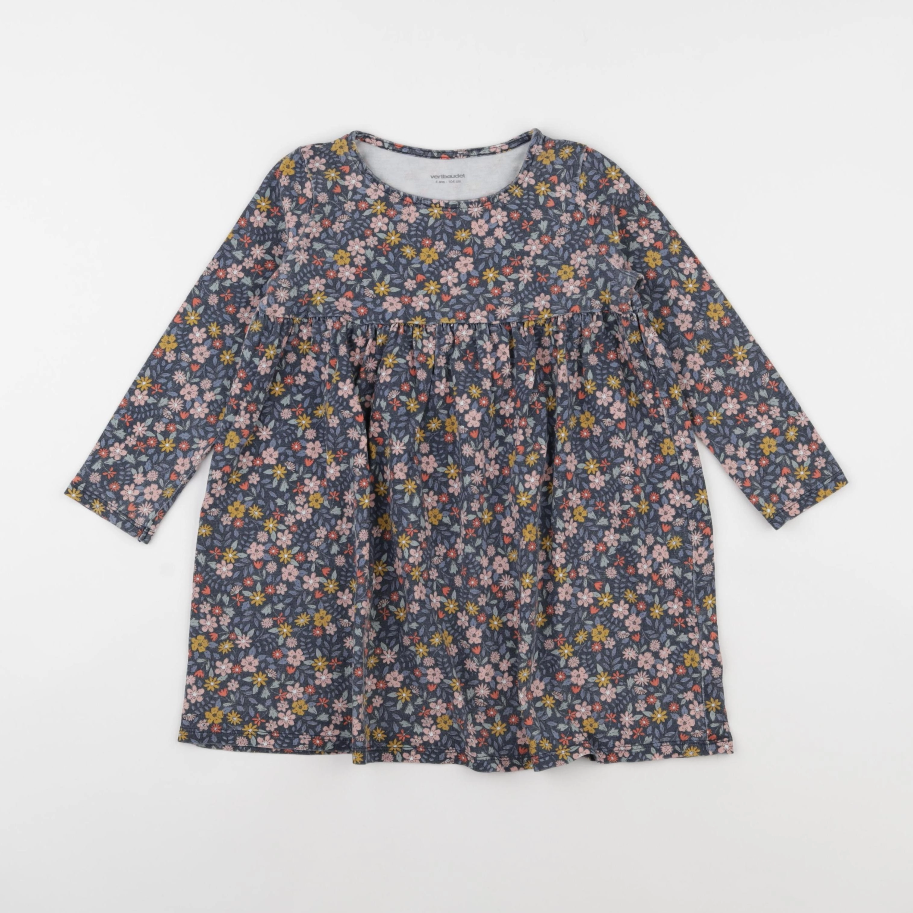 Vertbaudet - robe bleu - 4 ans