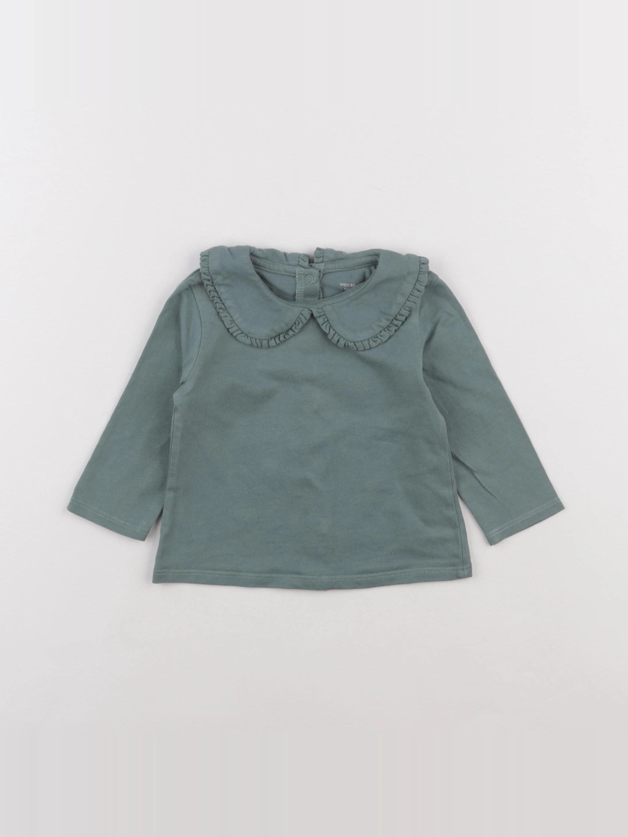 Vertbaudet - tee-shirt vert - 6 mois