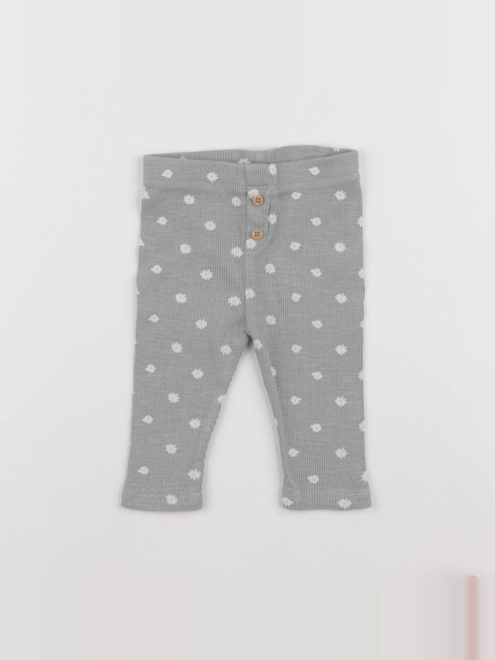 Vertbaudet - legging vert - 6 mois