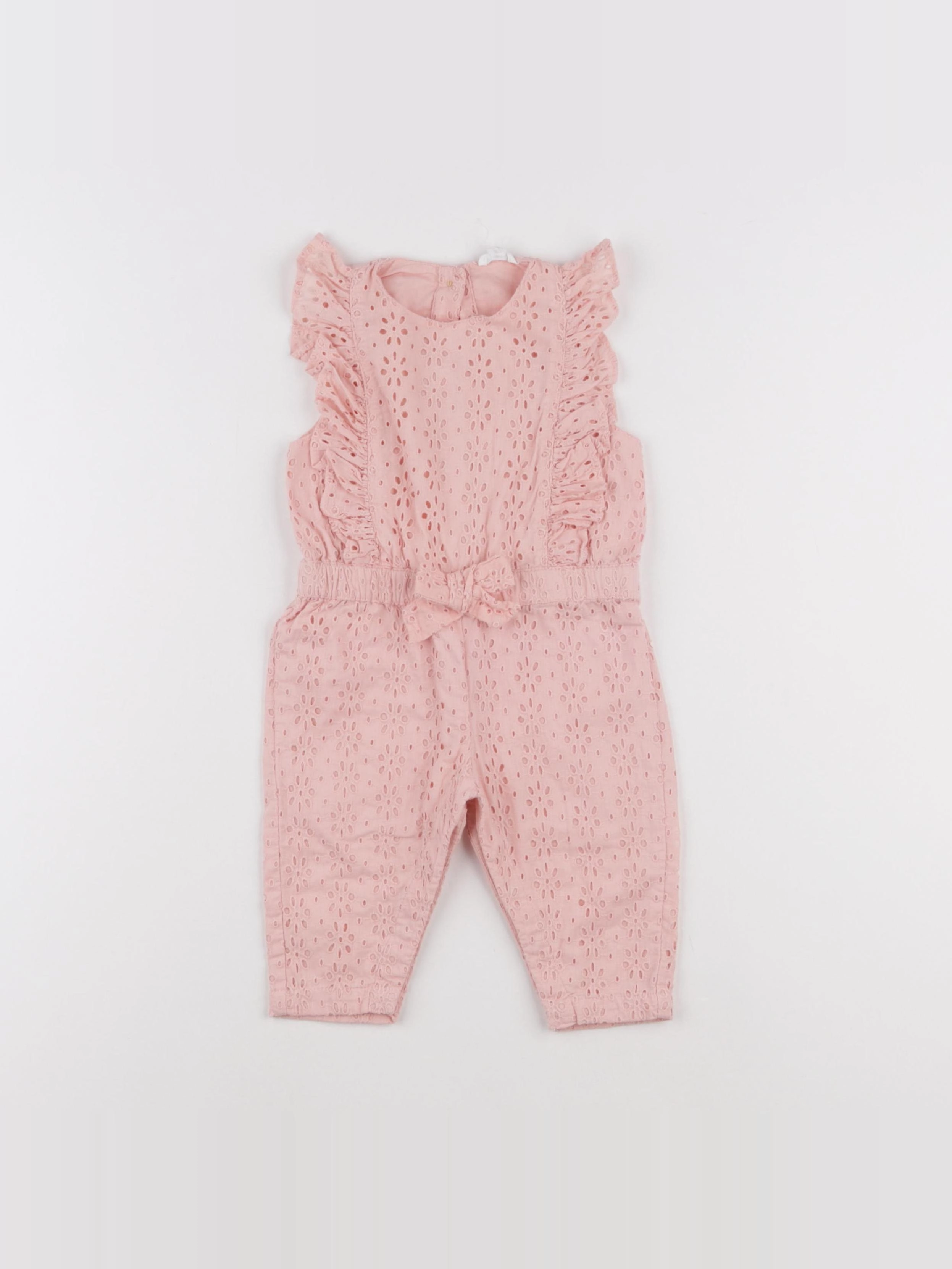 Vertbaudet - combinaison rose - 6 mois