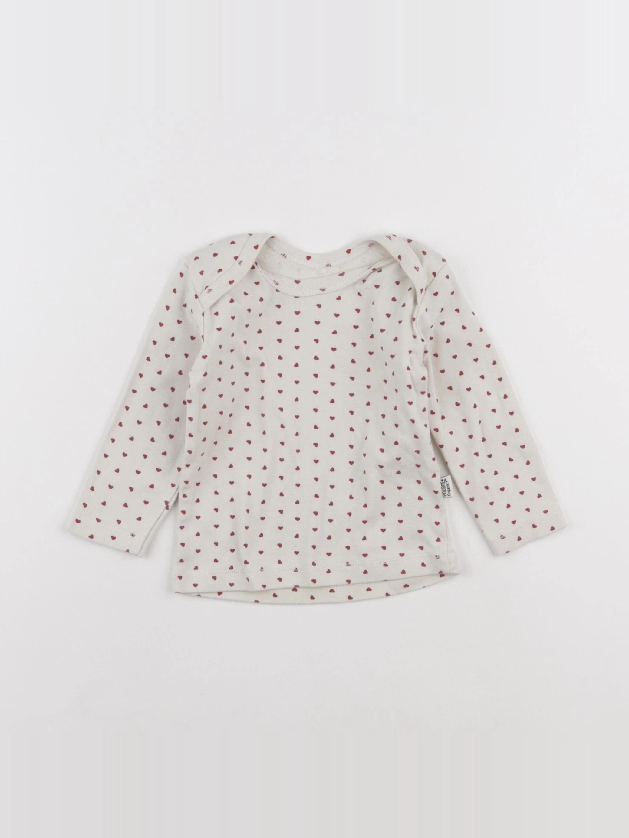 Poudre Organic - maillot de corps rouge - 18 mois